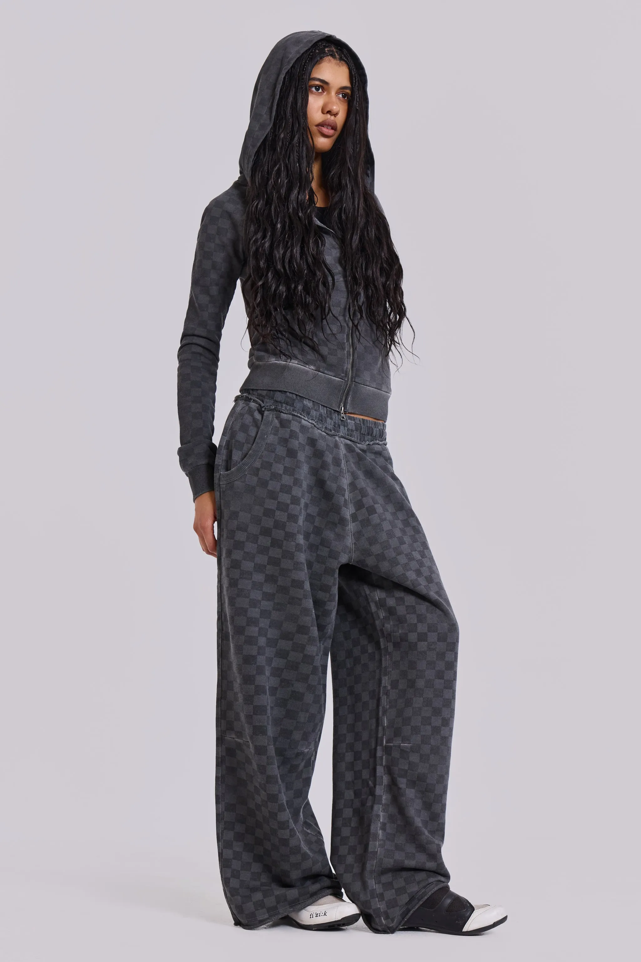 Checkerboard Baggy Monster Joggers sold by Jaded London product image thumbnail 5
