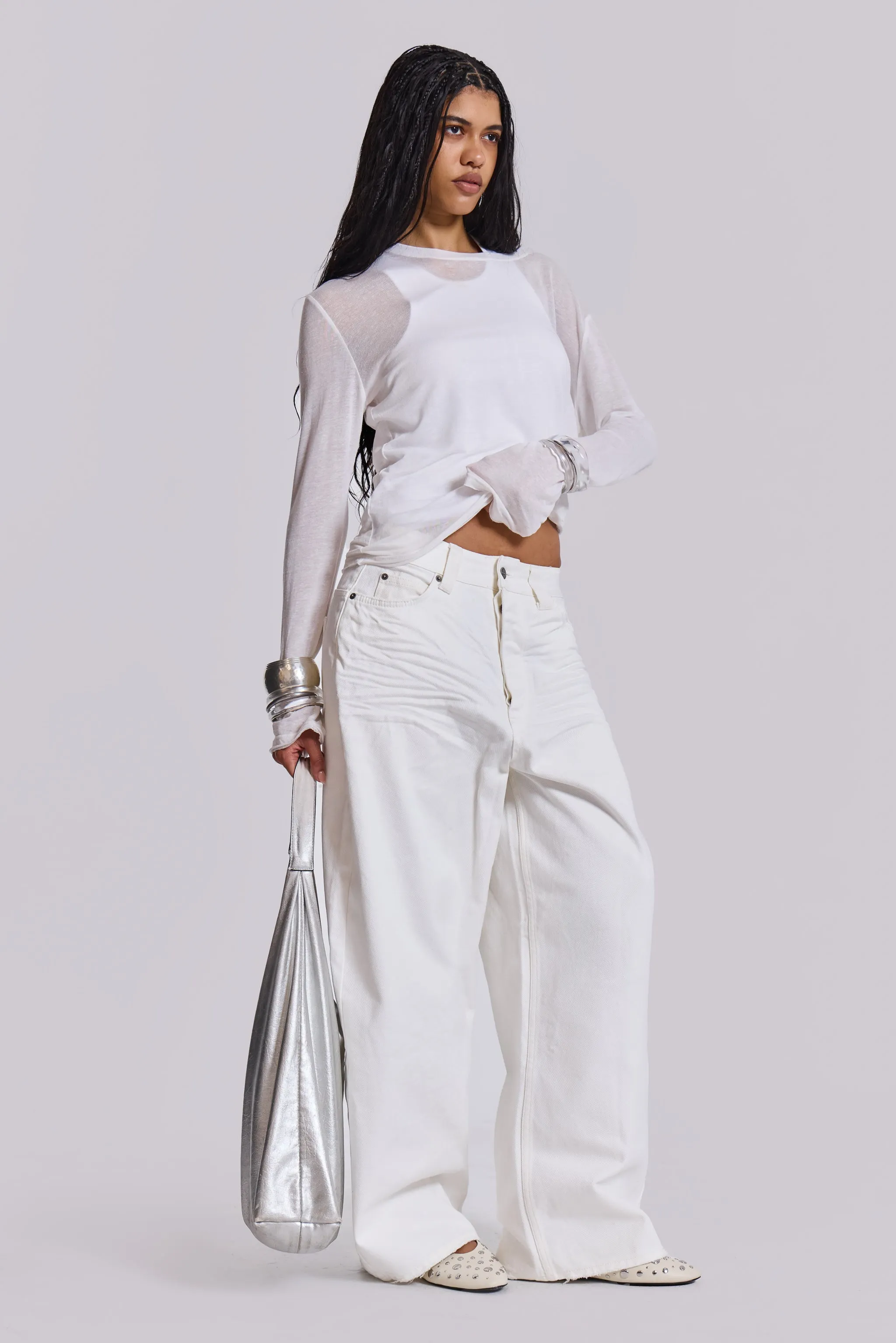 Off White XL Colossus Jeans sold by Jaded London