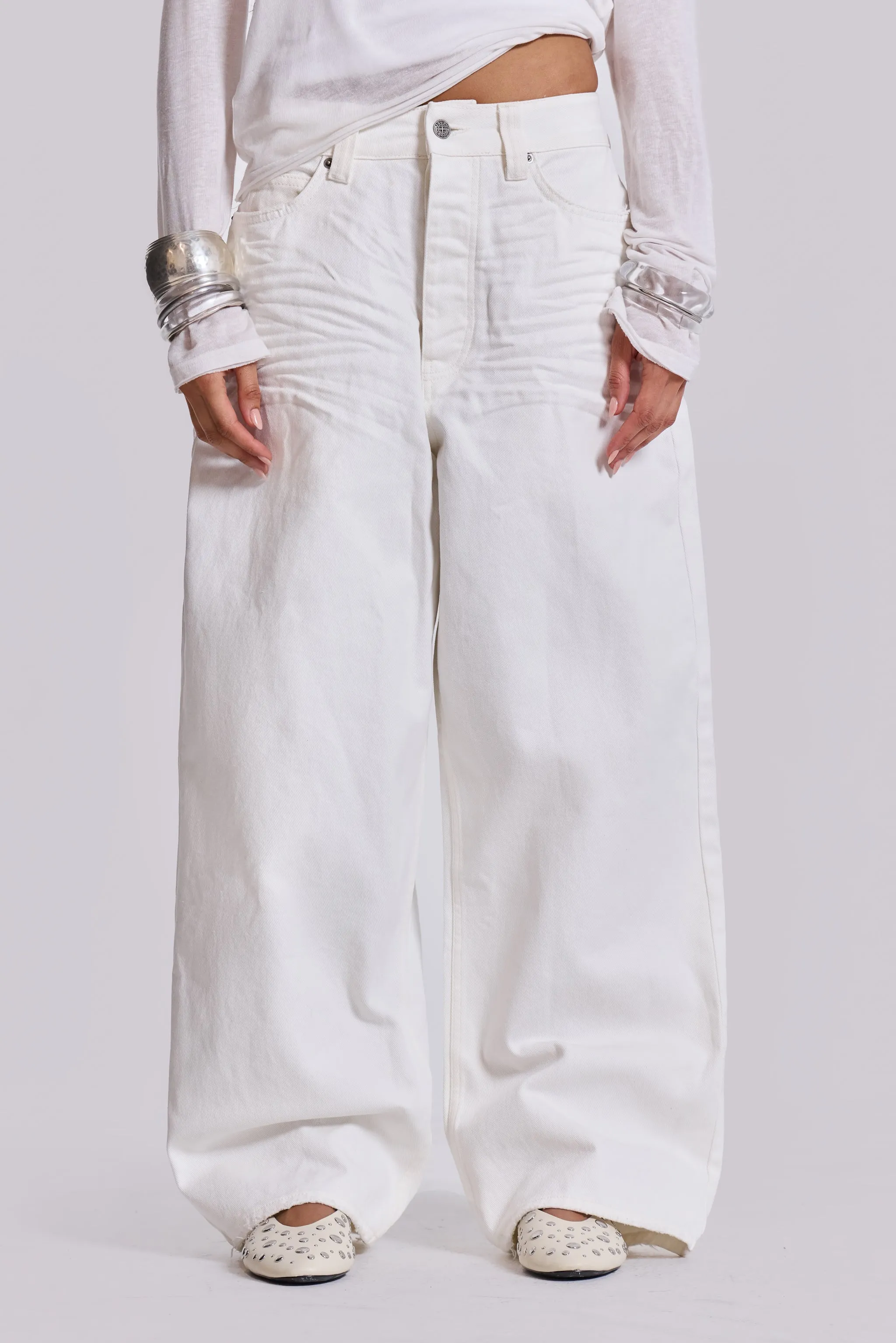 Off White XL Colossus Jeans sold by Jaded London product image thumbnail 2