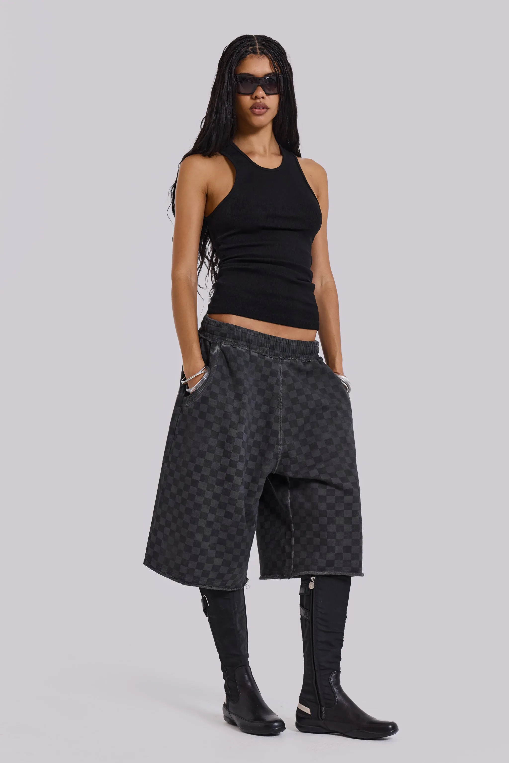 Black Rib Longline Vest sold by Jaded London product image thumbnail 4