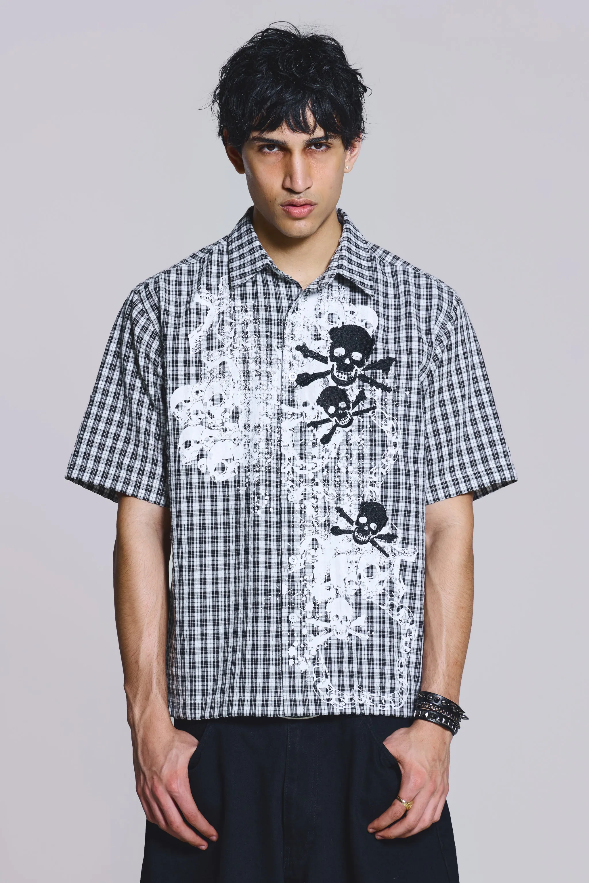 Scattered Skull Shirt sold by Jaded London product image thumbnail 2