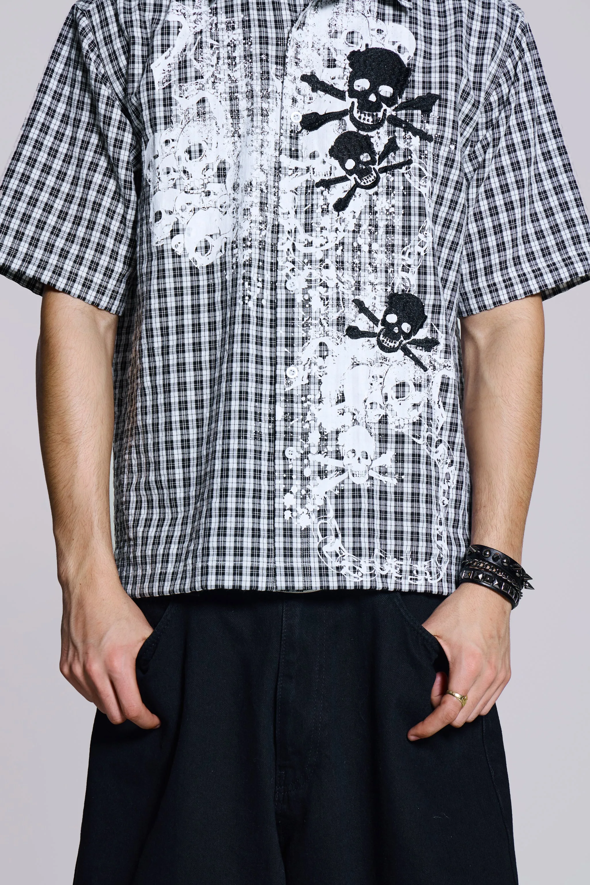 Scattered Skull Shirt sold by Jaded London product image thumbnail 3
