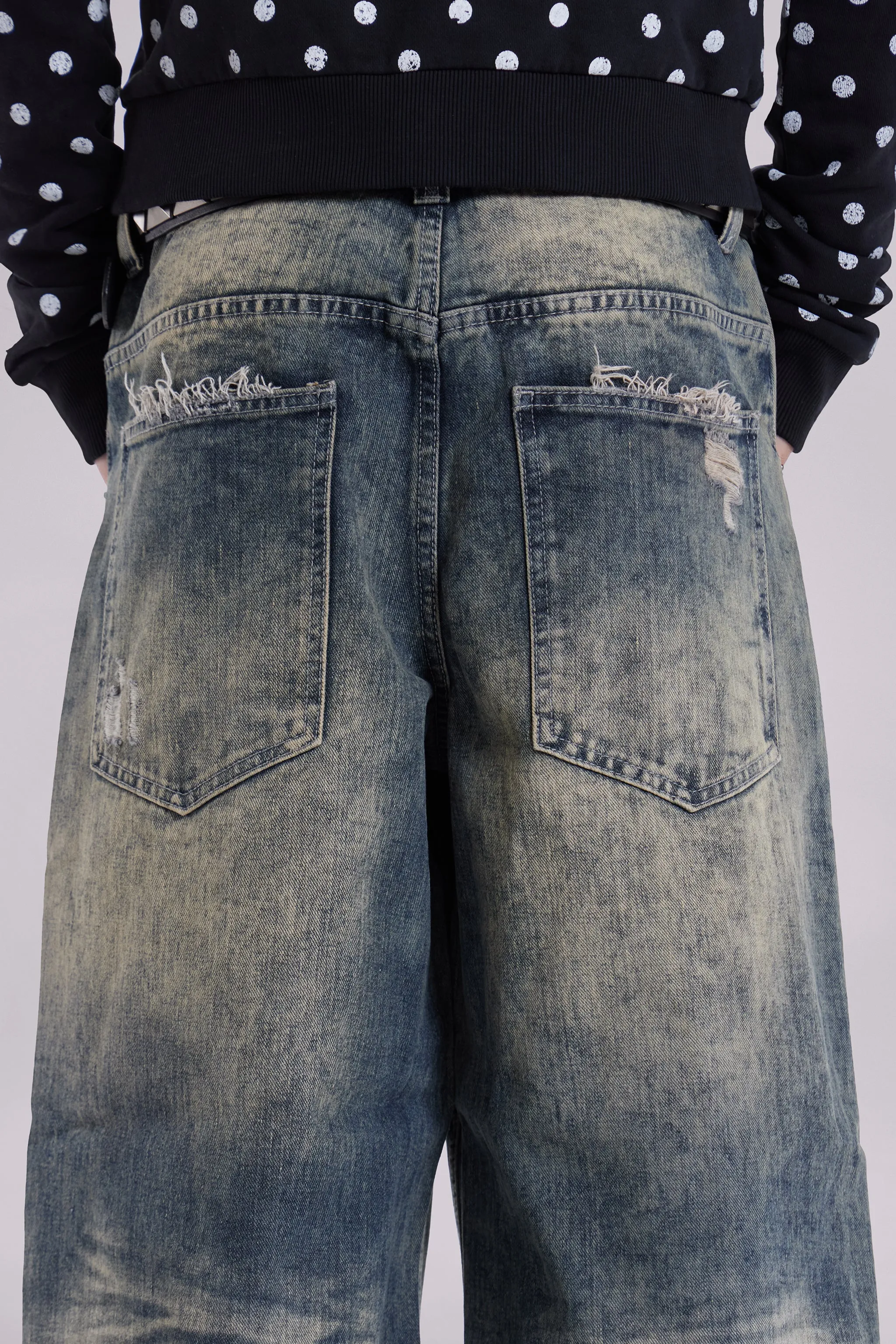 Dirty Lowrise Colossus Jeans sold by Jaded London product image thumbnail 5