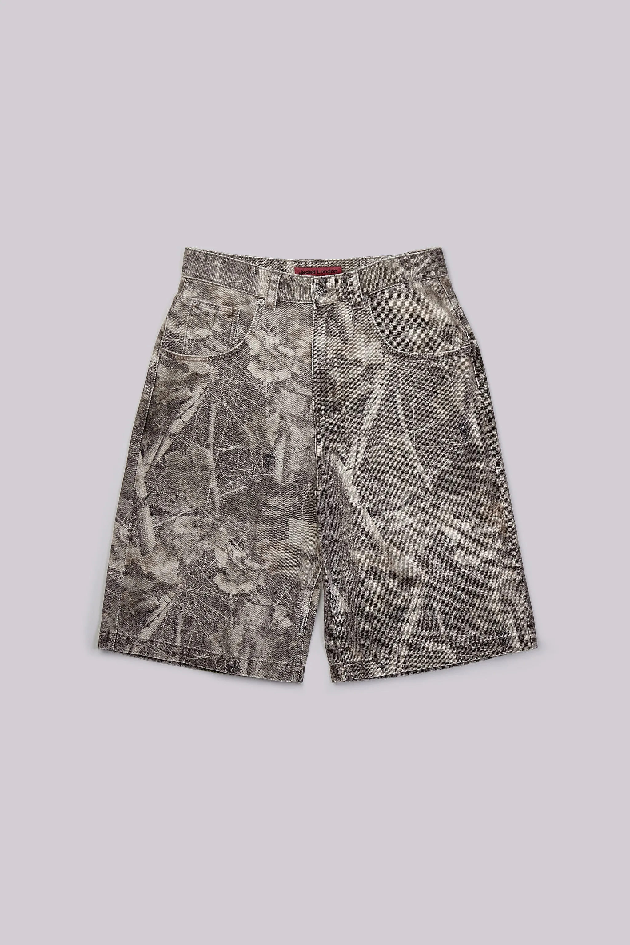 Woodland Camo Colossus Jorts sold by Jaded London product image thumbnail 3