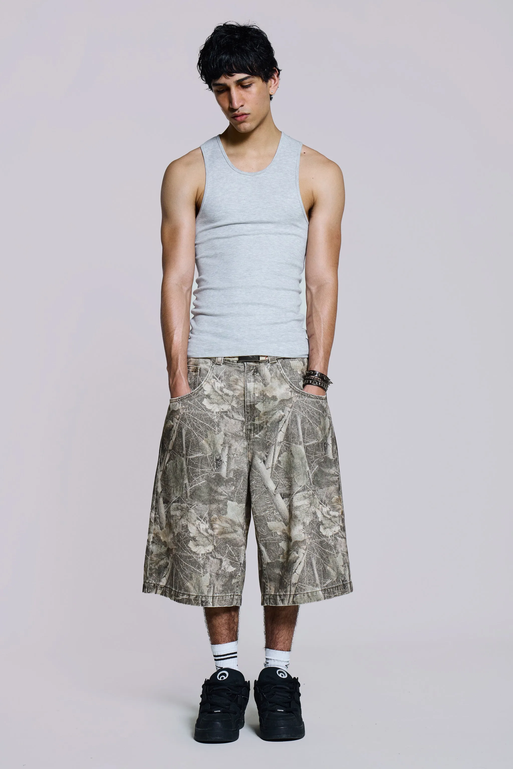 Woodland Camo Colossus Jorts sold by Jaded London product image thumbnail 2