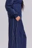Navy Vapor Tracksuit Bottoms sold by Jaded London