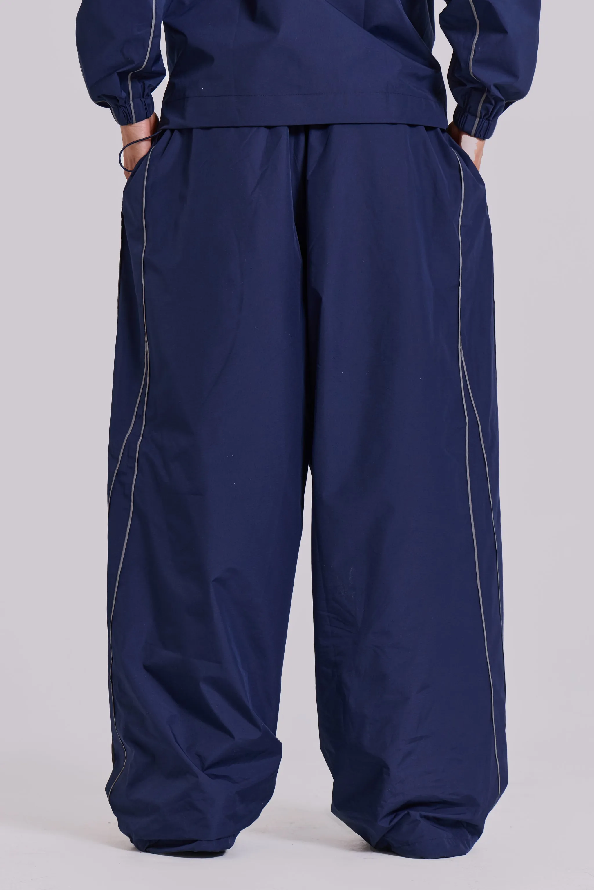 Navy Vapor Tracksuit Bottoms sold by Jaded London product image thumbnail 4