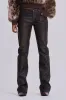 Brown Cooper PU Bootcut Jeans sold by Jaded London
