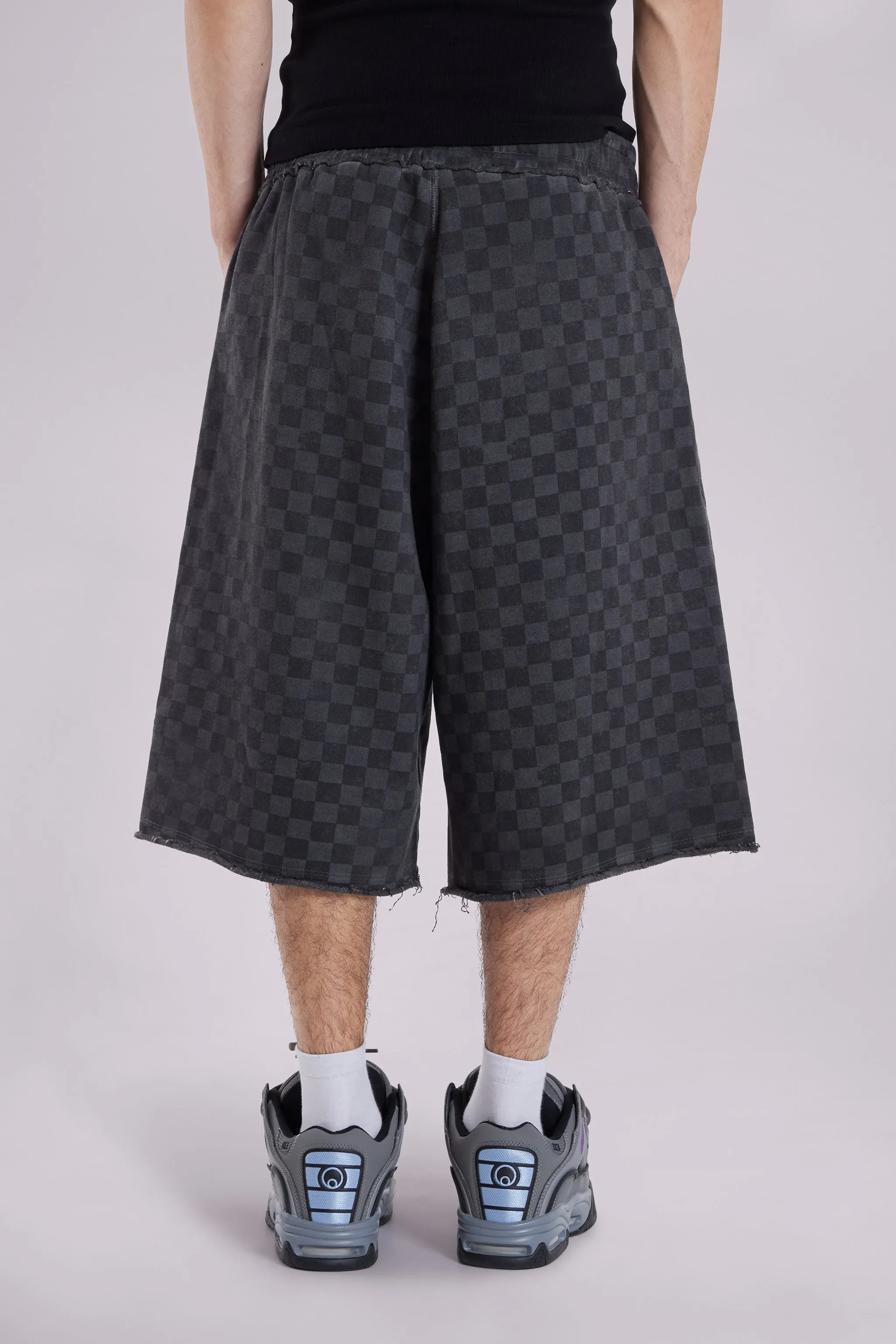 Checkerboard Monster Jogger Baggy Shorts sold by Jaded London product image thumbnail 3