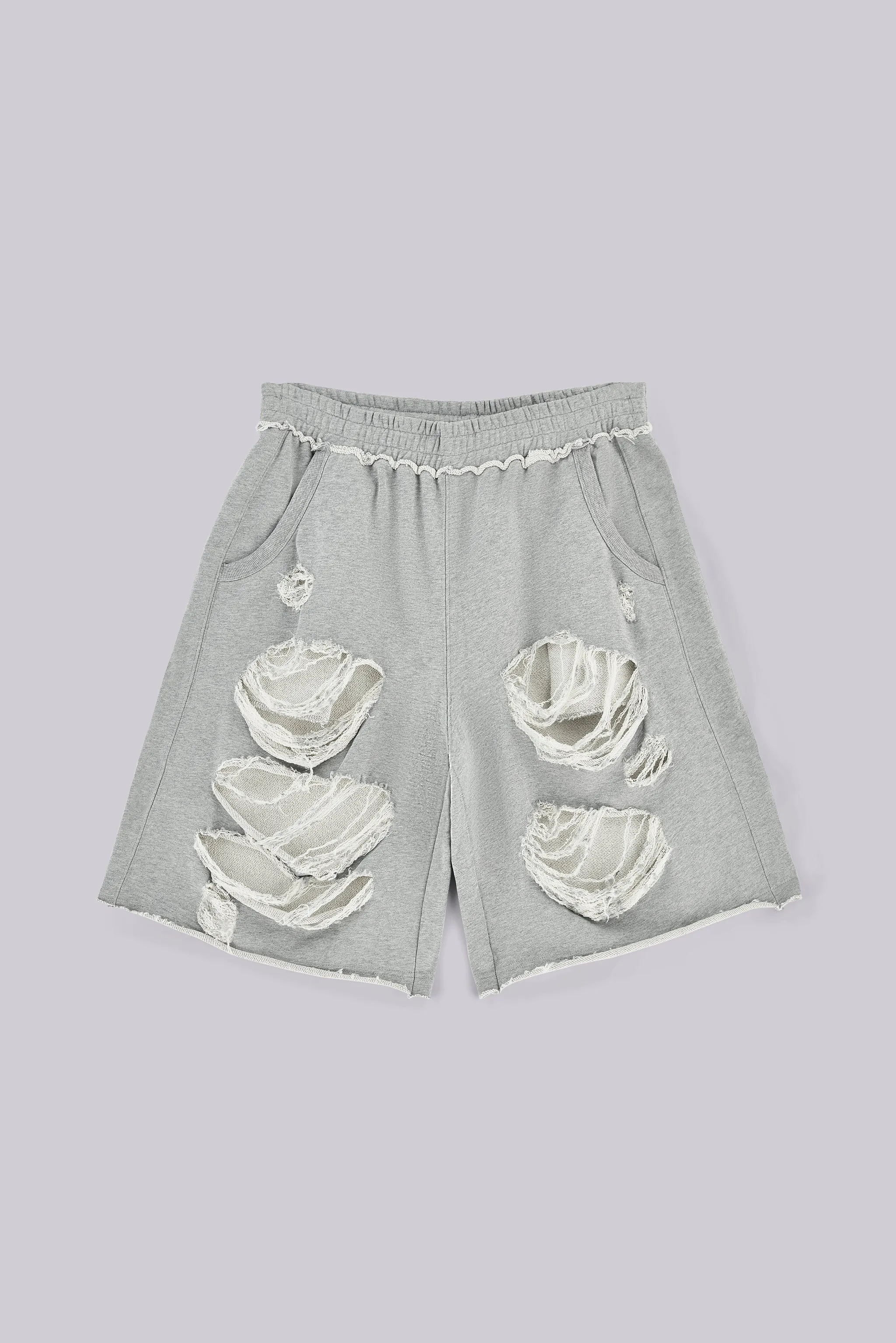 Grey Distressed Monster Shorts sold by Jaded London product image thumbnail 2