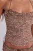 Deva Sequin Knit Corset Top sold by Jaded London