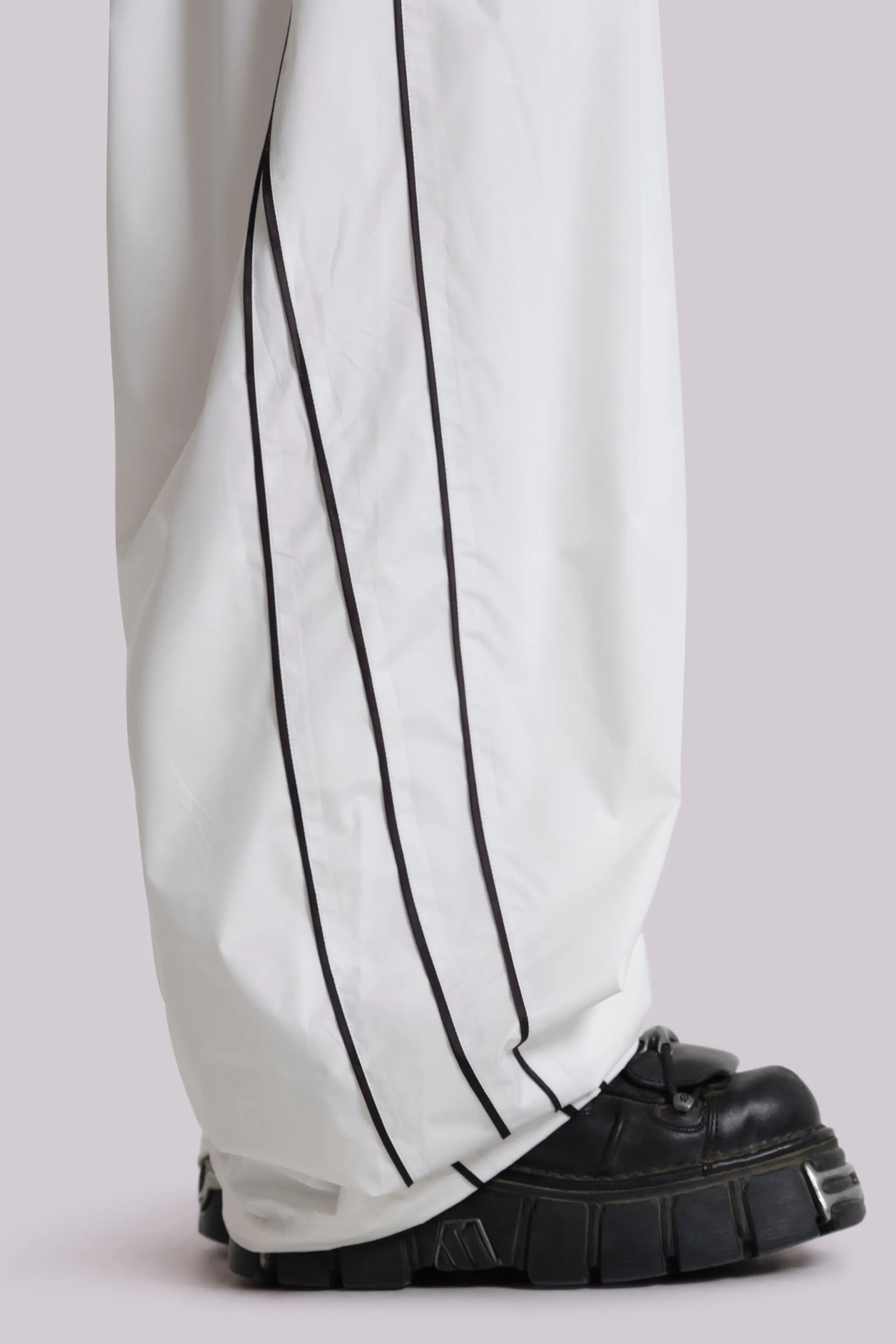 White Vapor Tracksuit Bottoms sold by Jaded London product image thumbnail 4