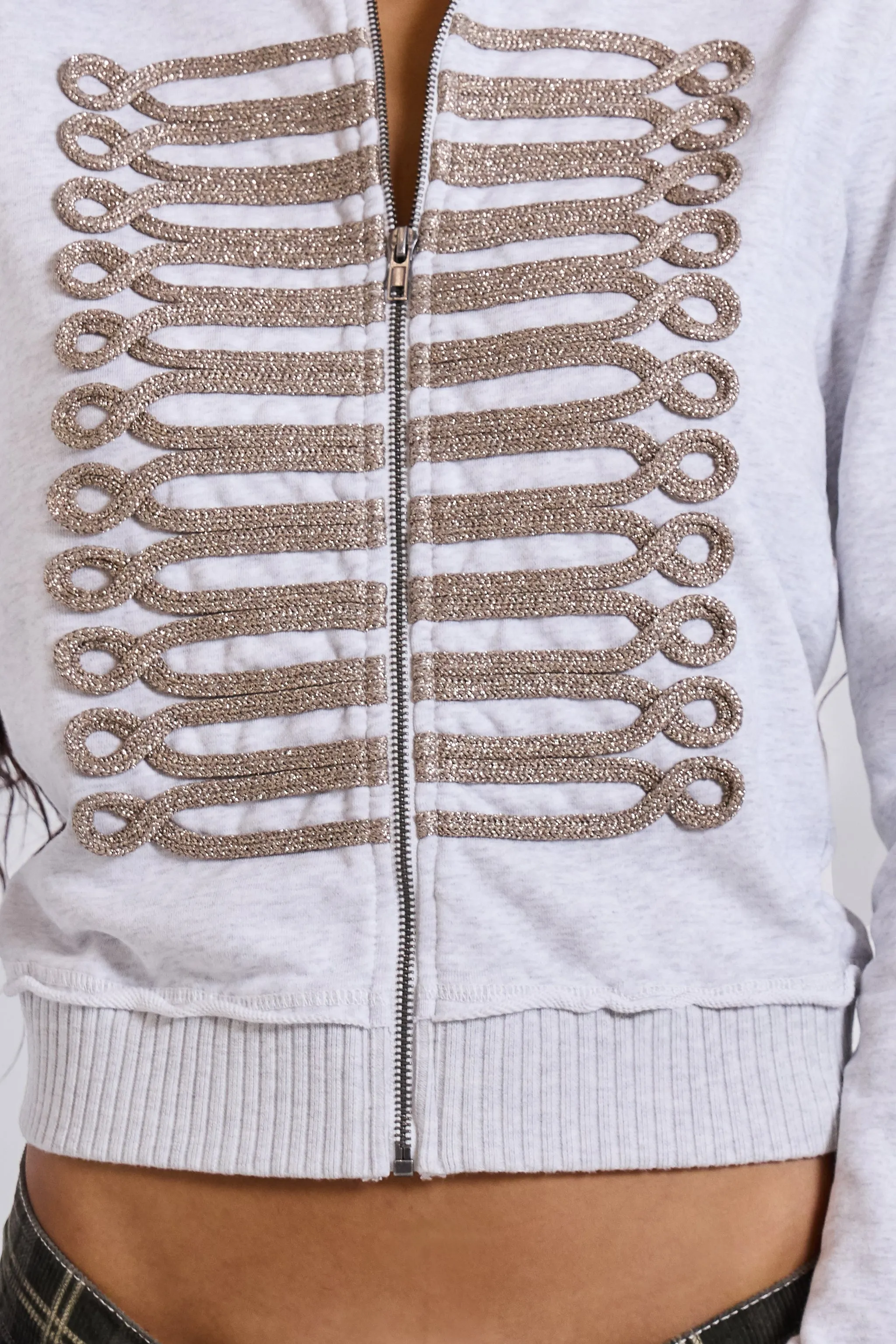 Grey Marl Military Monster Hoodie sold by Jaded London product image thumbnail 5