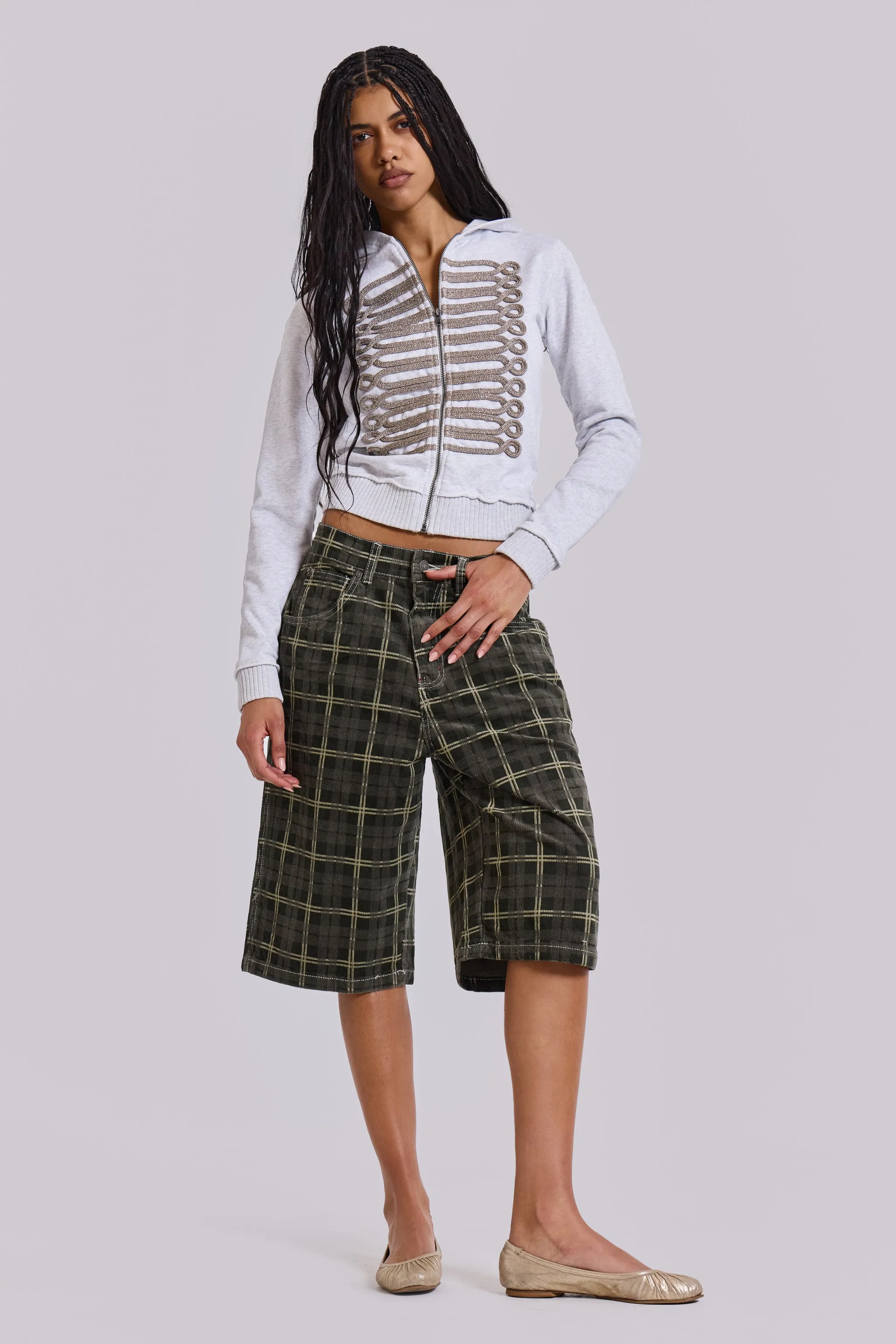 Grey Marl Military Monster Hoodie sold by Jaded London product image thumbnail 2