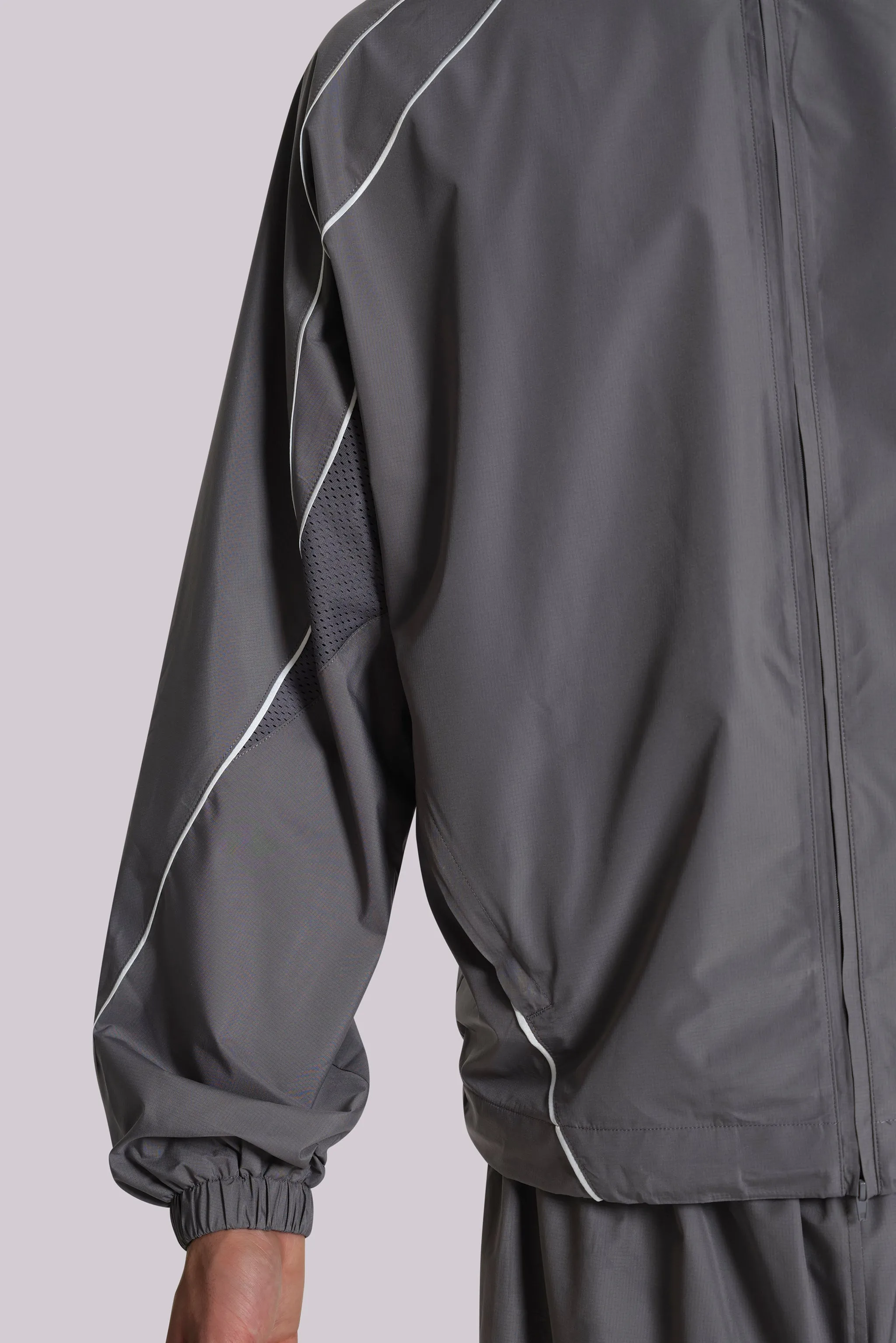 Grey Vapor Tracksuit Top sold by Jaded London product image thumbnail 4