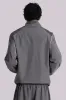 Grey Vapor Tracksuit Top sold by Jaded London