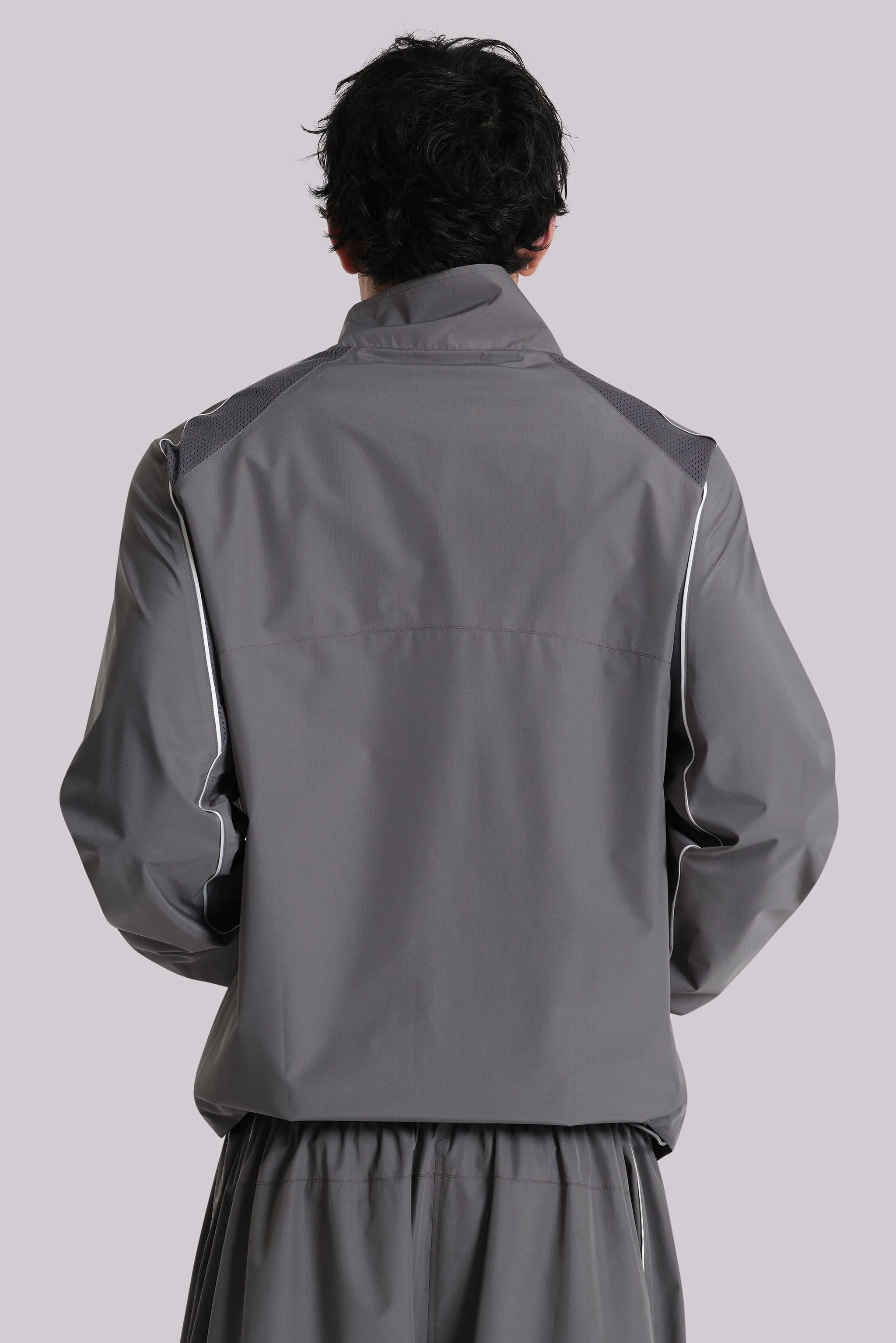 Grey Vapor Tracksuit Top sold by Jaded London product image thumbnail 2