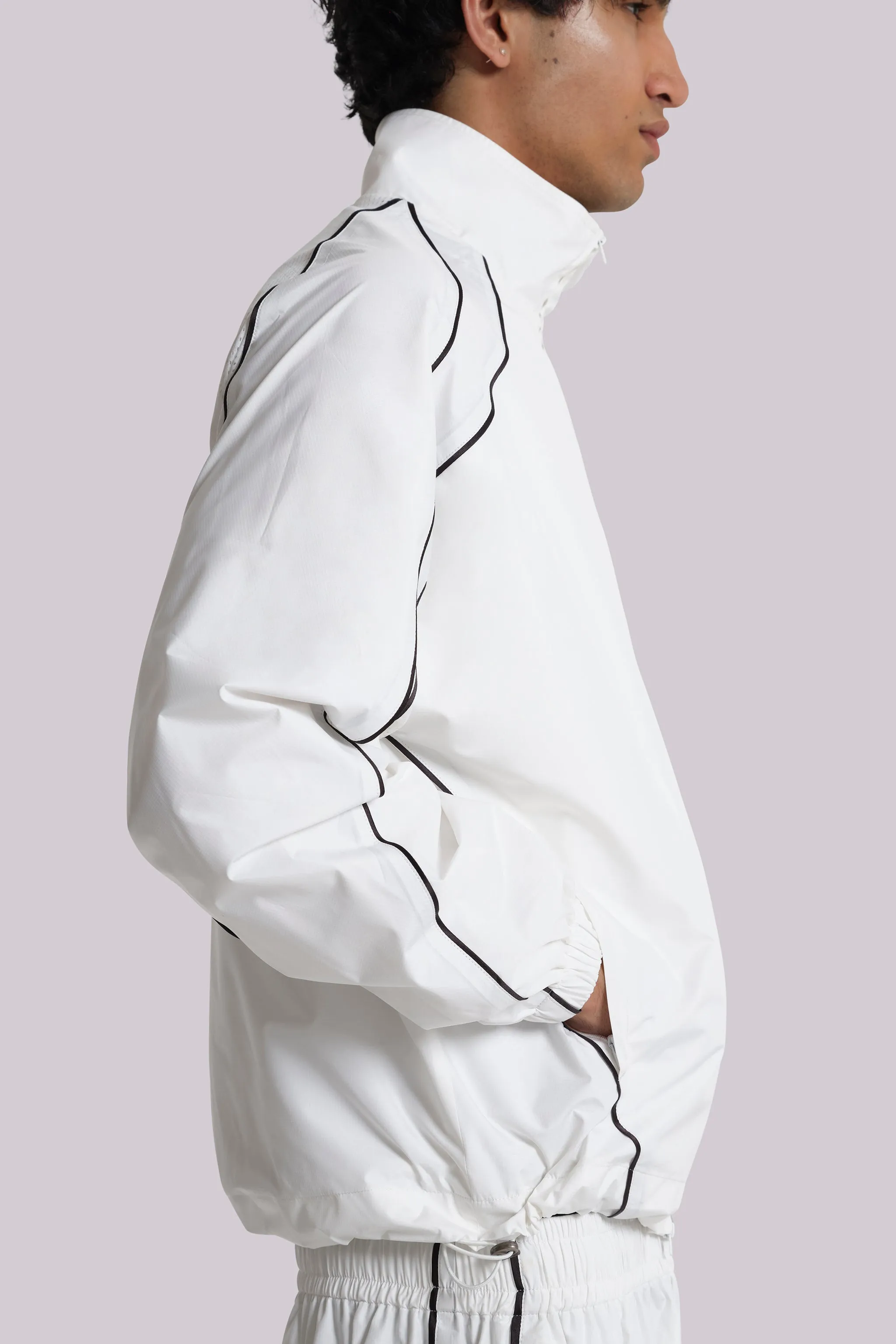 White Vapor Tracksuit Top sold by Jaded London product image thumbnail 2