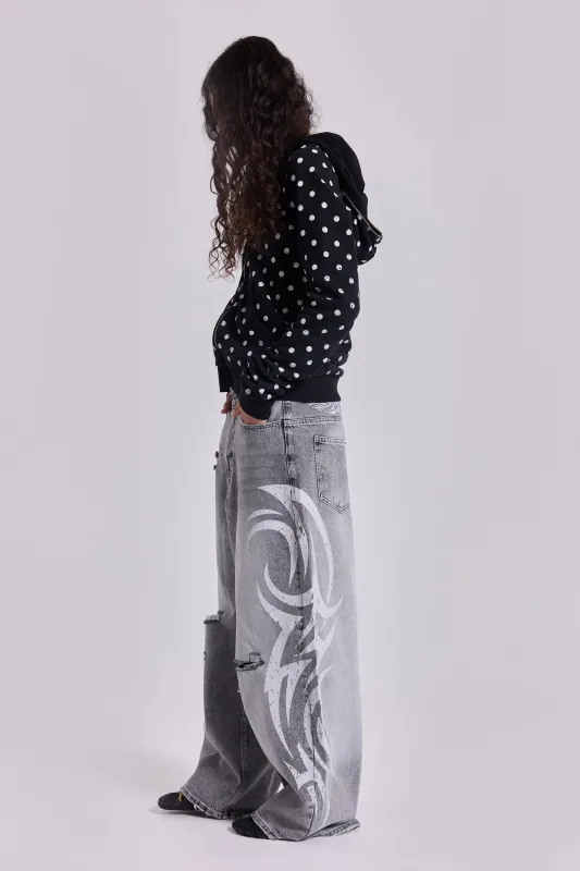 Grey Blade XL Colossus Jeans sold by Jaded London