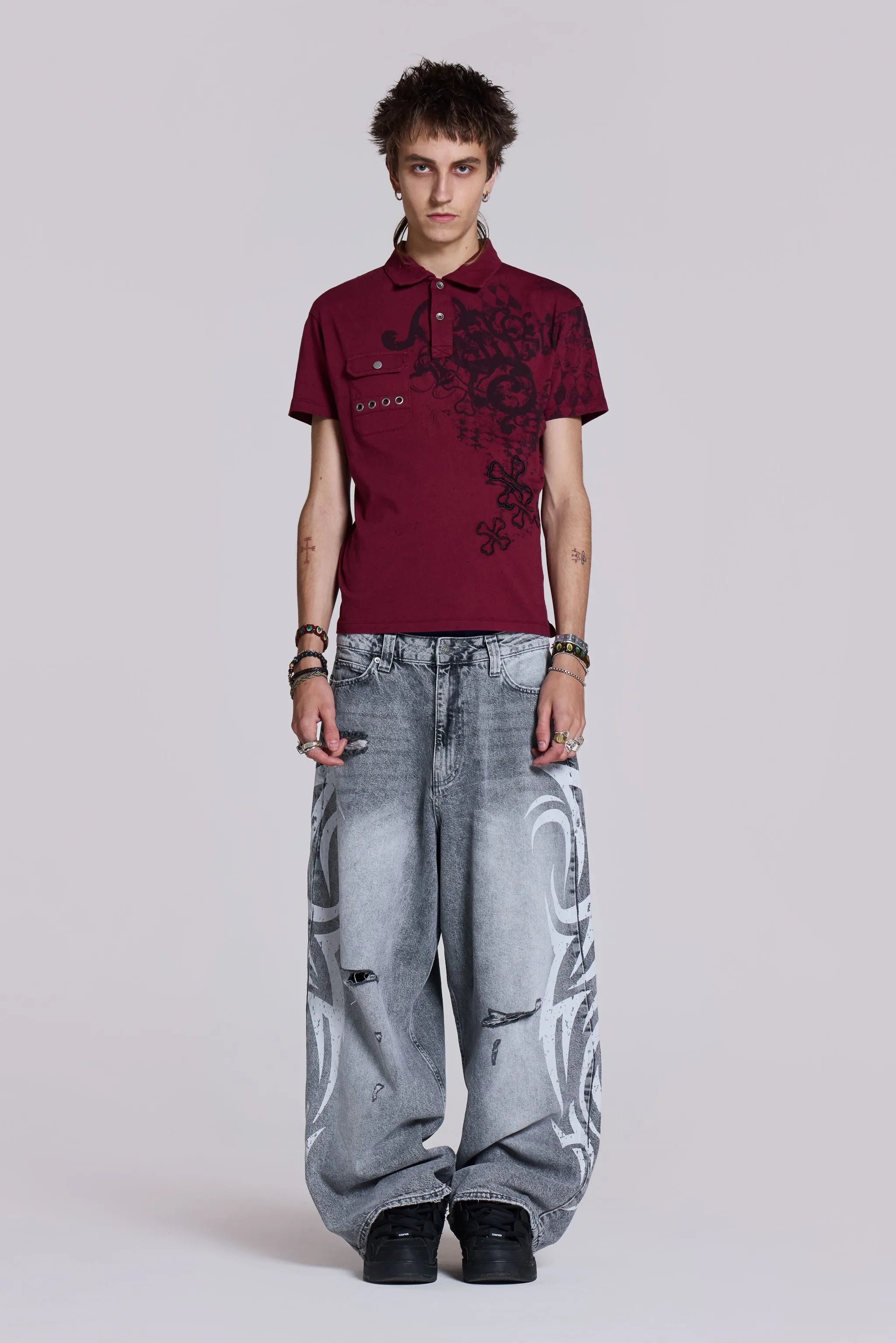 Grey Blade XL Colossus Jeans sold by Jaded London product image thumbnail 2