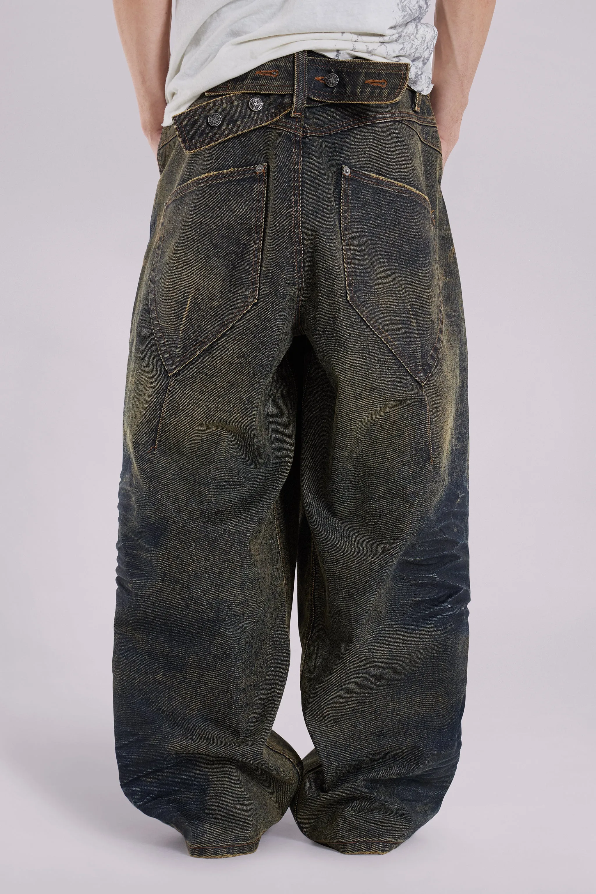 Rusted Cinch XL Colossus Jeans sold by Jaded London