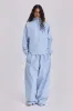 Blue Vapor Tracksuit Top sold by Jaded London