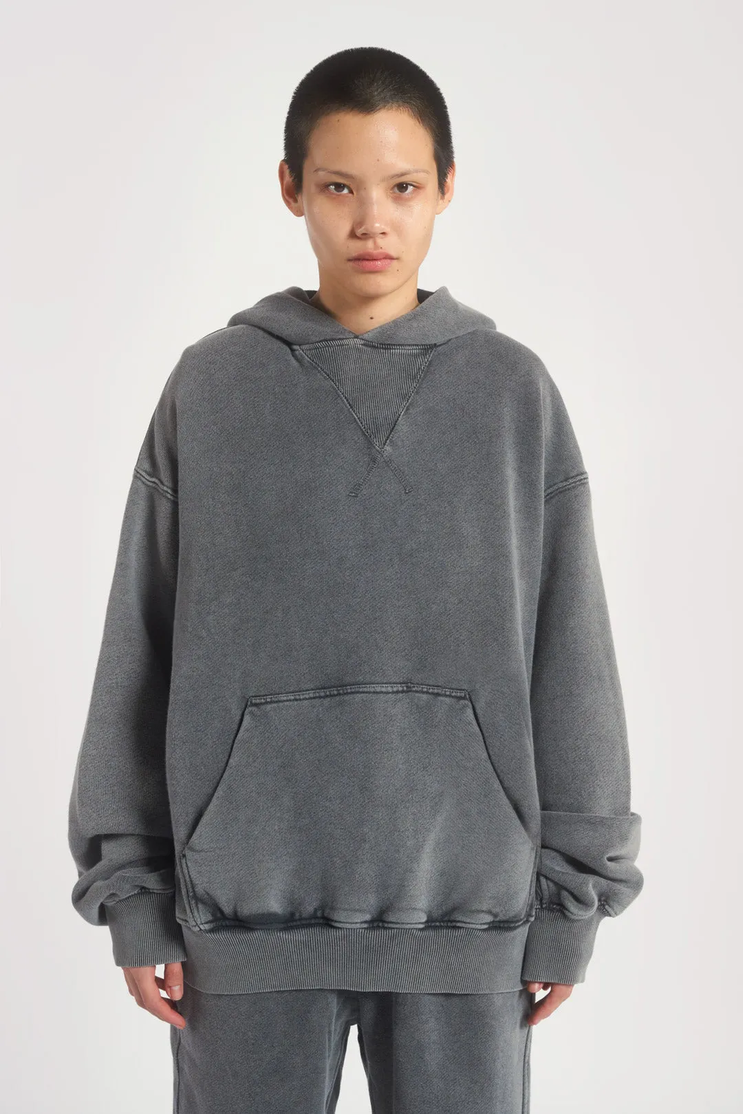 NTRLS Chrome Grey Oversized Hoodie sold by Jaded London