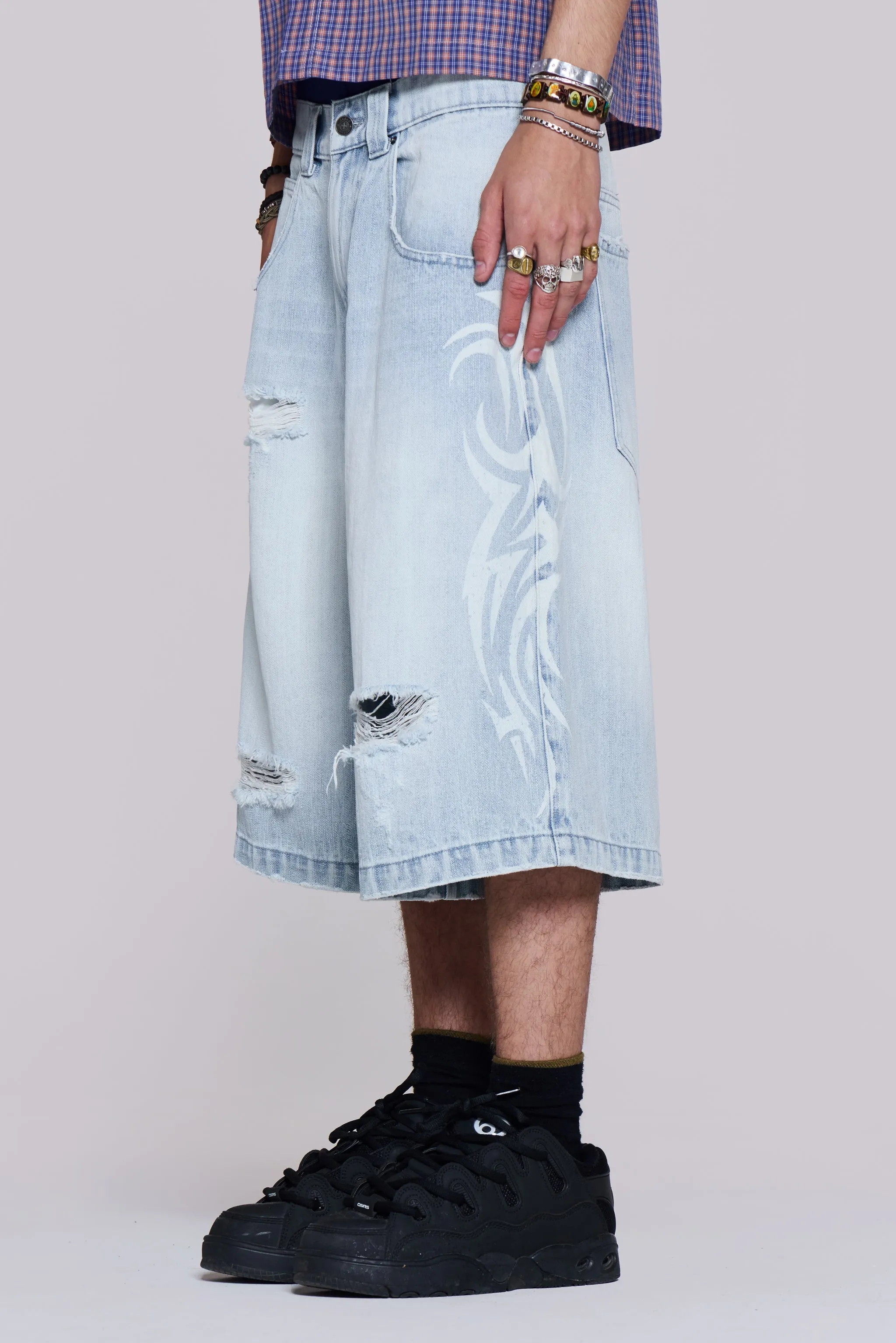 Bleach Blade Colossus Jorts sold by Jaded London