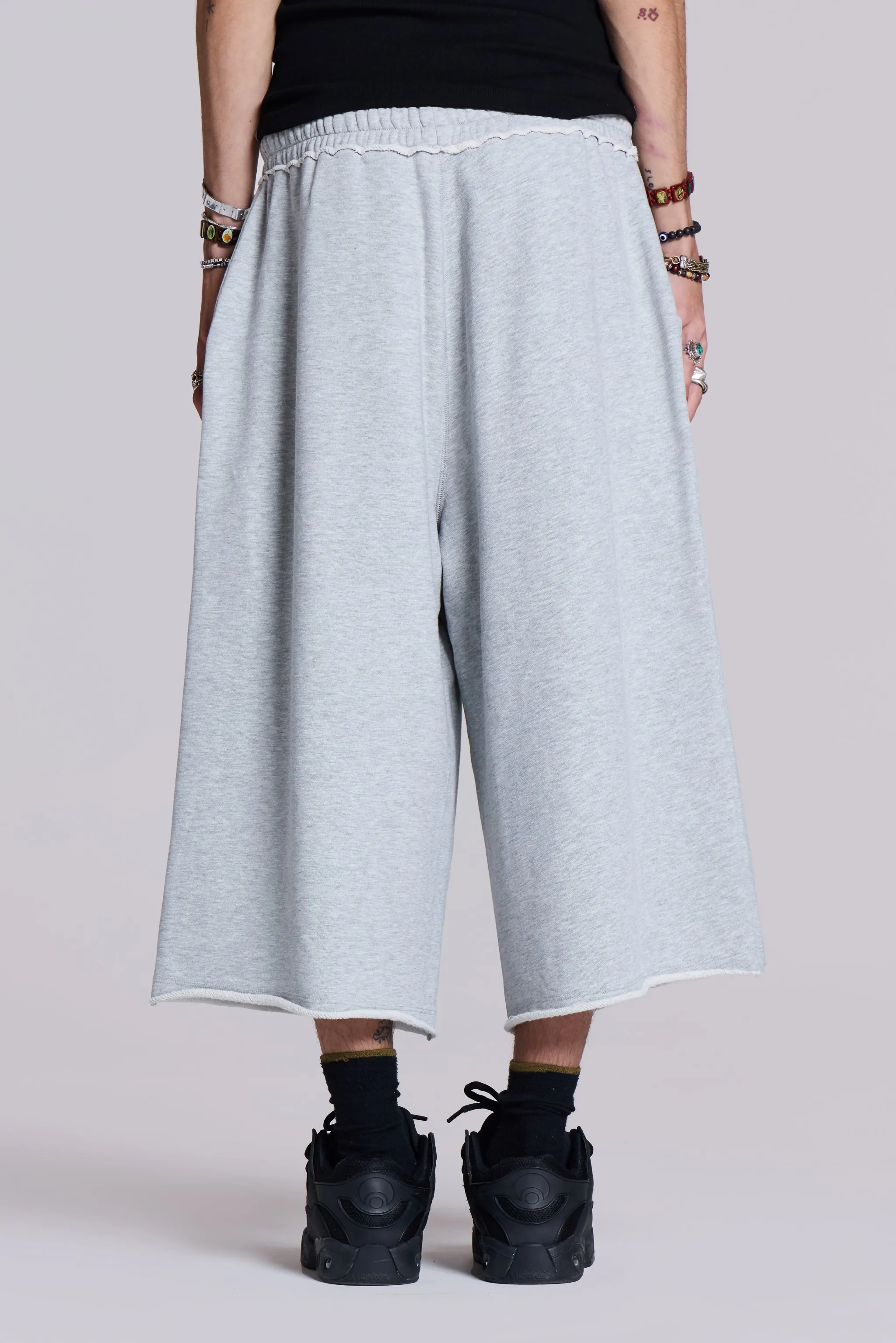 Monster 3/4 Grey Marl Shorts sold by Jaded London product image thumbnail 5