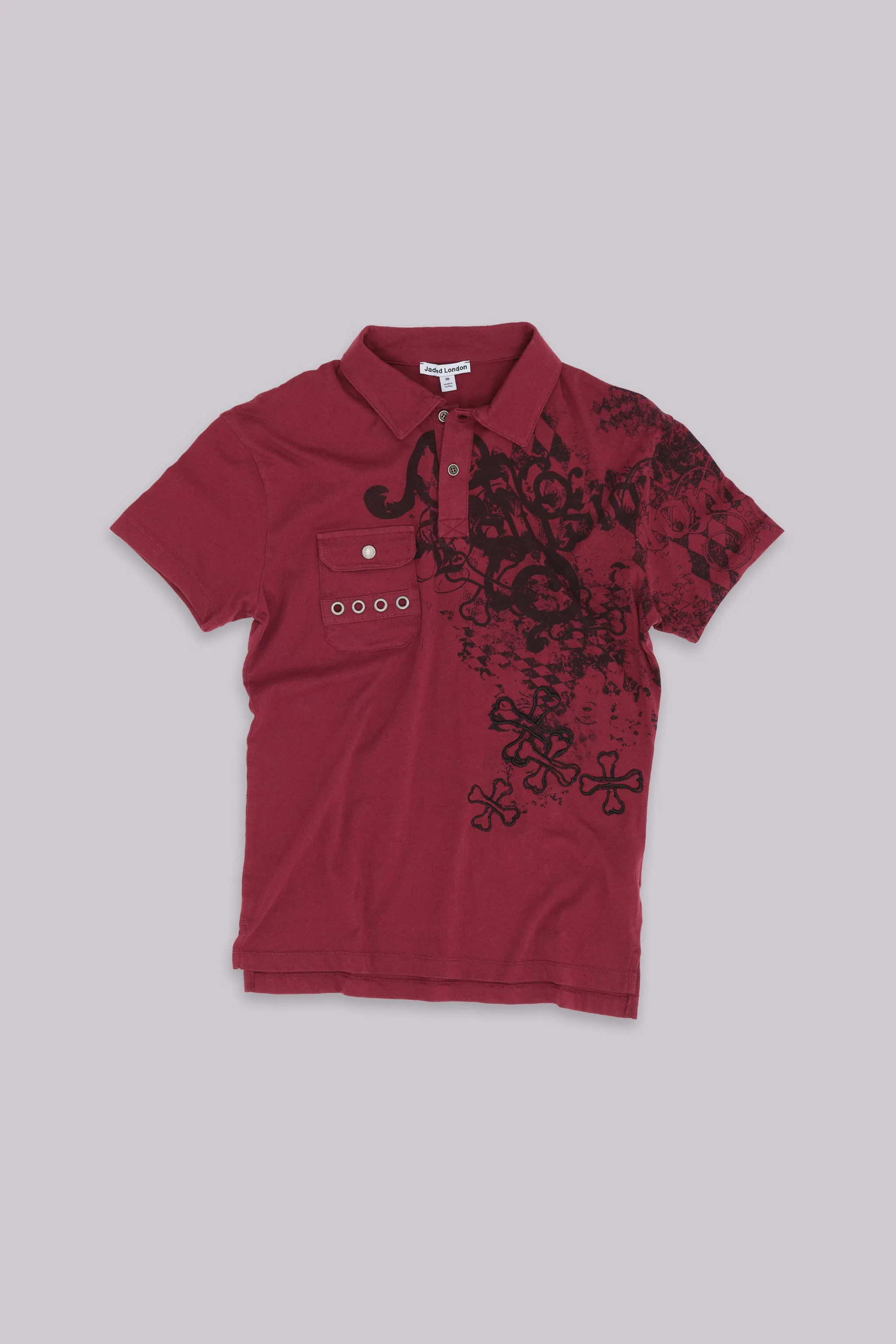 Bones Polo Shirt sold by Jaded London product image thumbnail 2