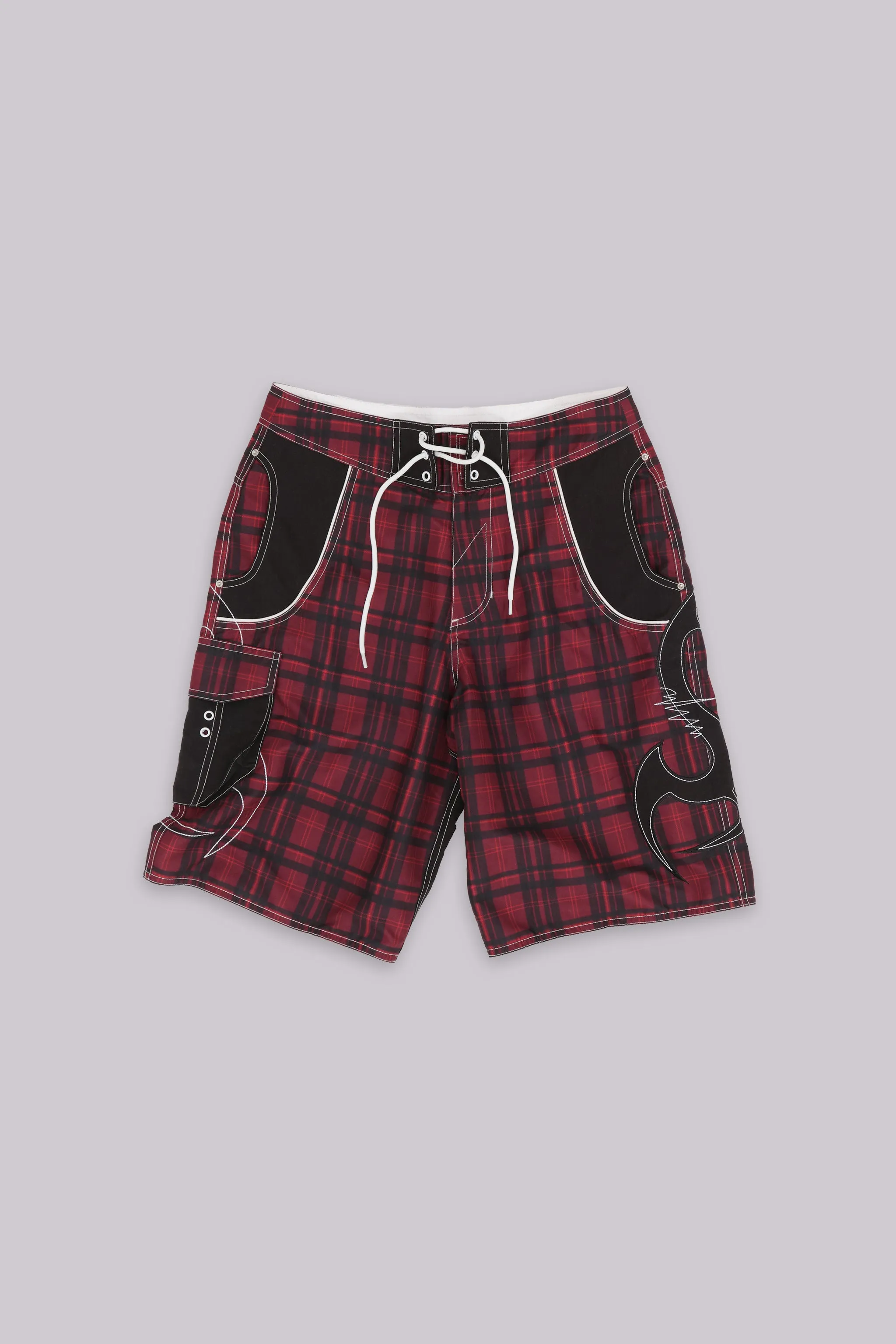 Tribal Check Board Shorts sold by Jaded London product image thumbnail 2