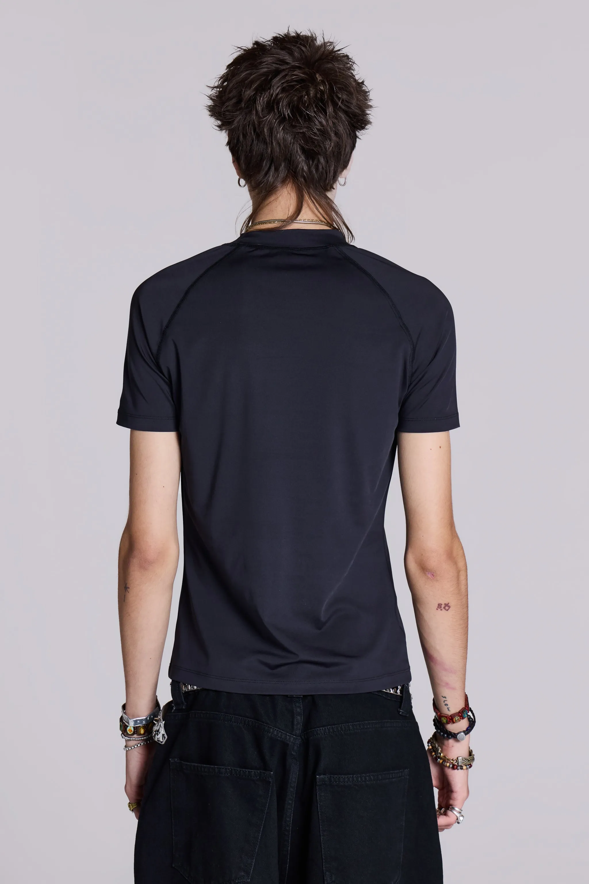 Crushed Short Sleeve T-Shirt sold by Jaded London product image thumbnail 4