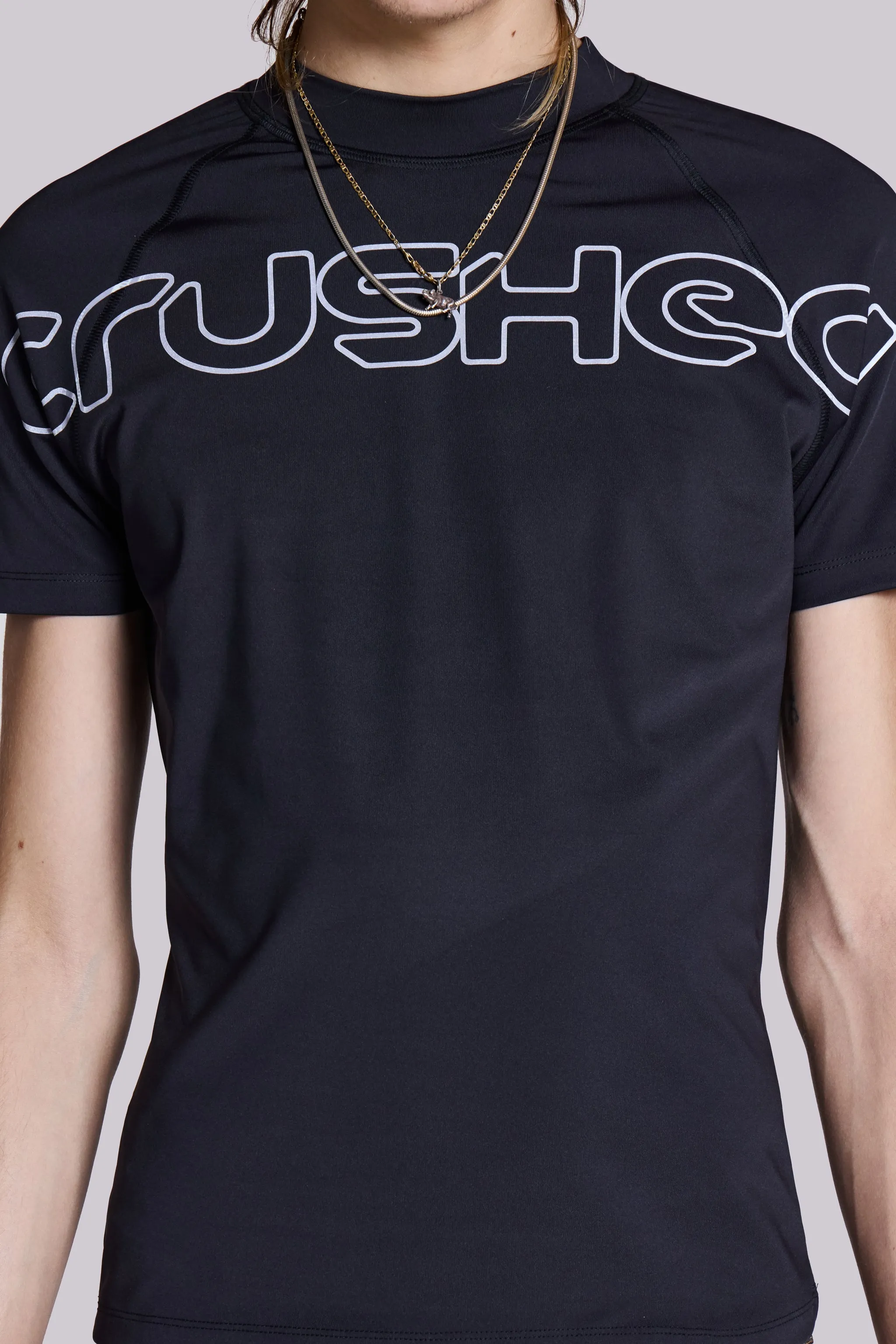 Crushed Short Sleeve T-Shirt sold by Jaded London product image thumbnail 5