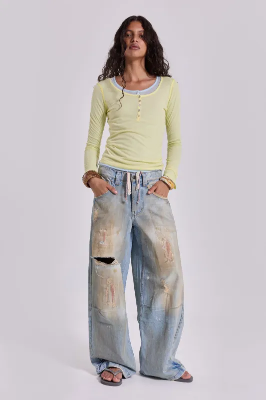 Reef Dirty-Wash Colossus Jeans made by Jaded London