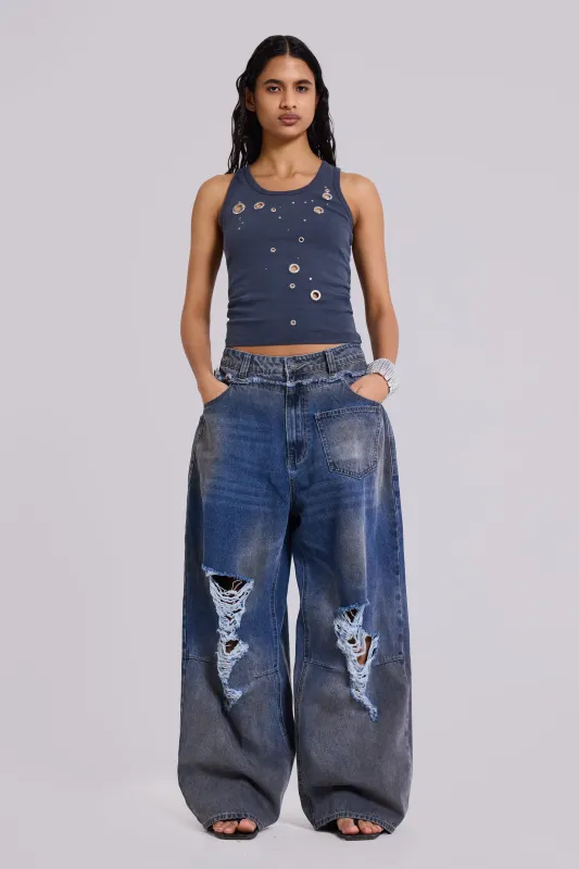 Dual XL Colossus Jeans sold by Jaded London
