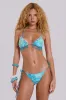 Melona Embellished Bikini Top in Java sold by Jaded London