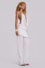 Tatiana Backless Studded Top in White sold by Jaded London