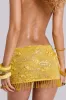 Ellora Embellished Mini Dress in Solar sold by Jaded London