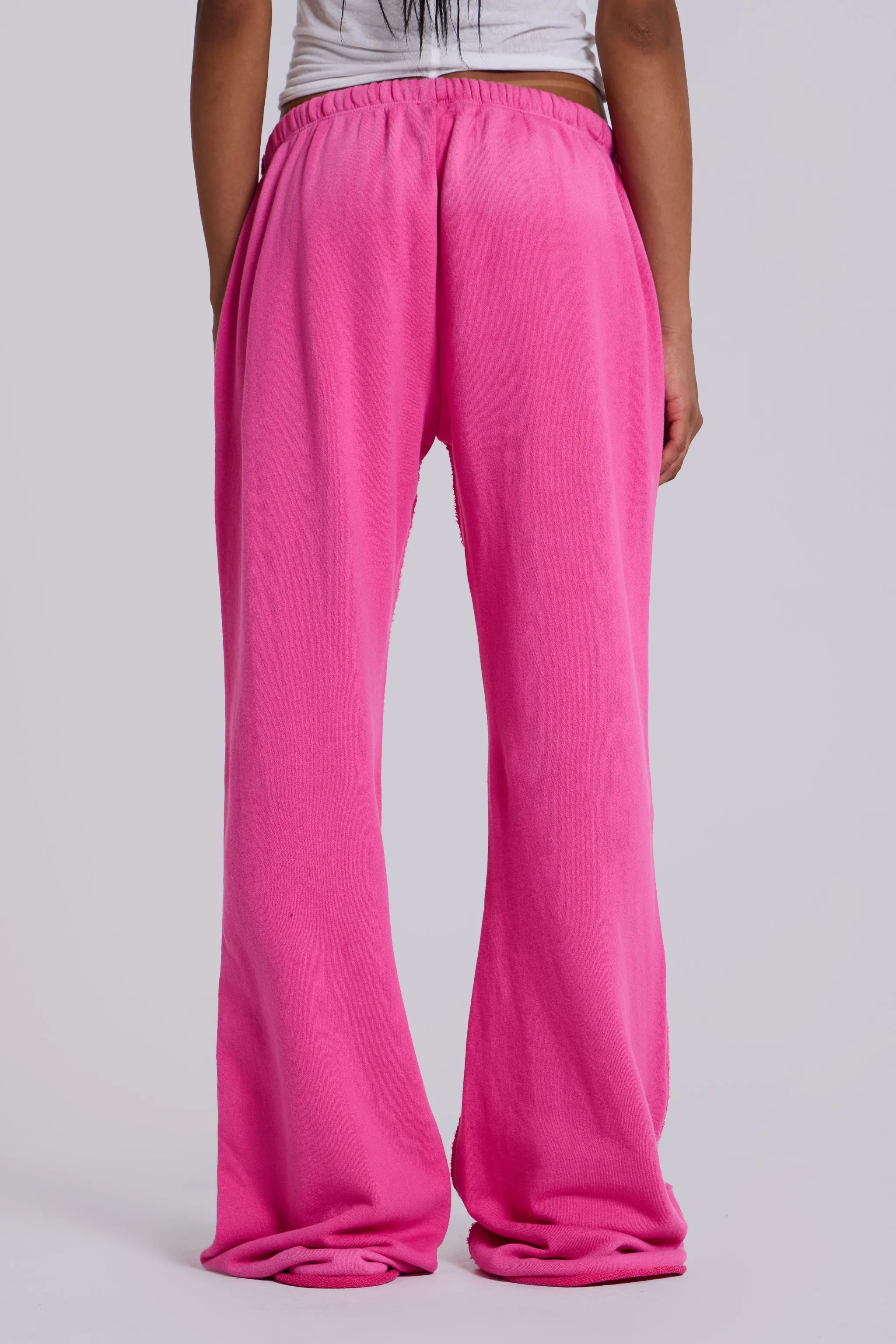 Cleo Slouchy Bootcut Jogger in Pink sold by Jaded London product image thumbnail 3