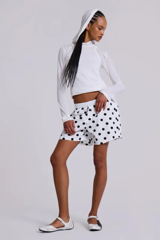 White Polka Boxers sold by Jaded London