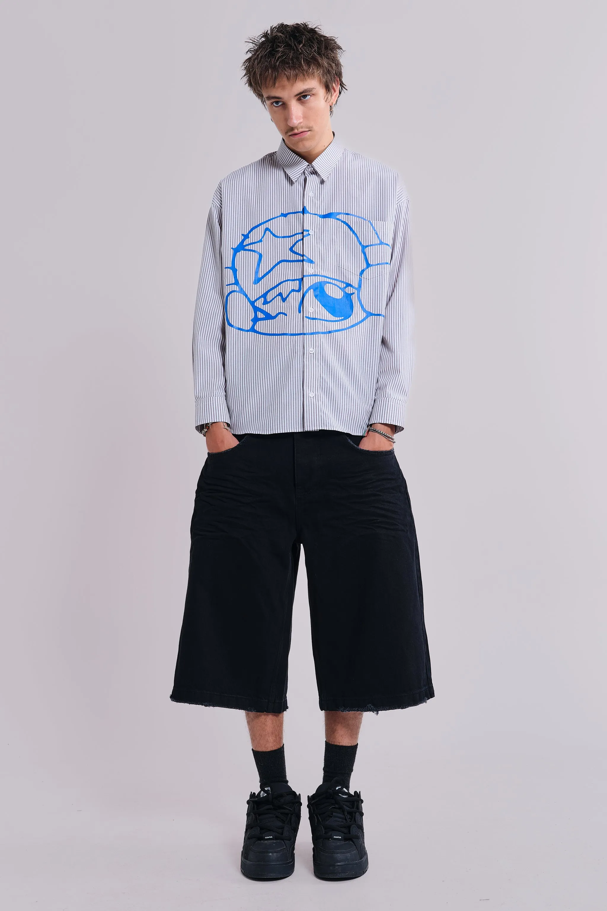 Sand Black Colossus Jorts sold by Jaded London product image thumbnail 2