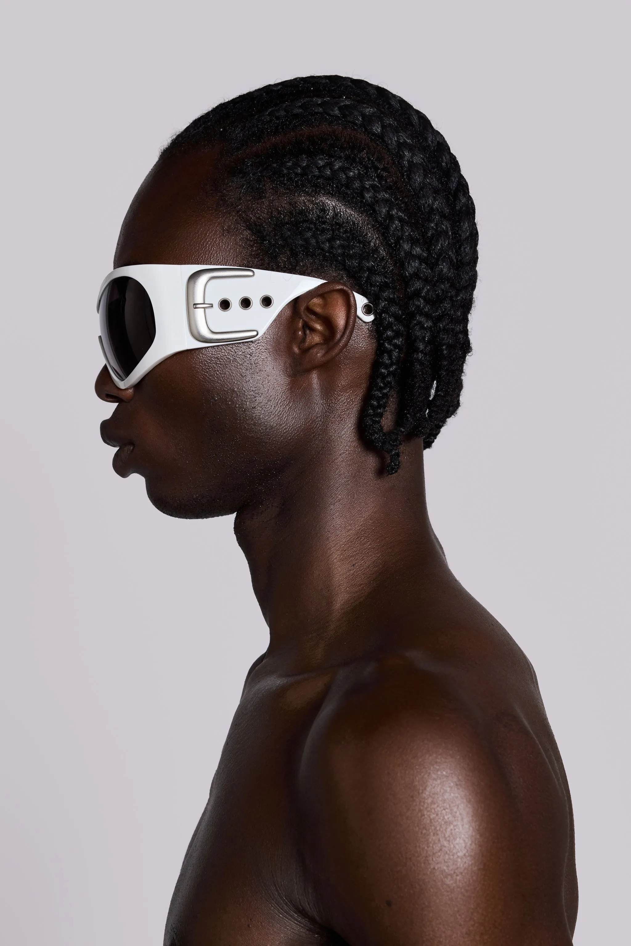 Alva Sunglasses in White sold by Jaded London product image thumbnail 5