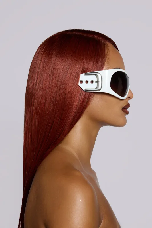 Alva Sunglasses in White made by Jaded London