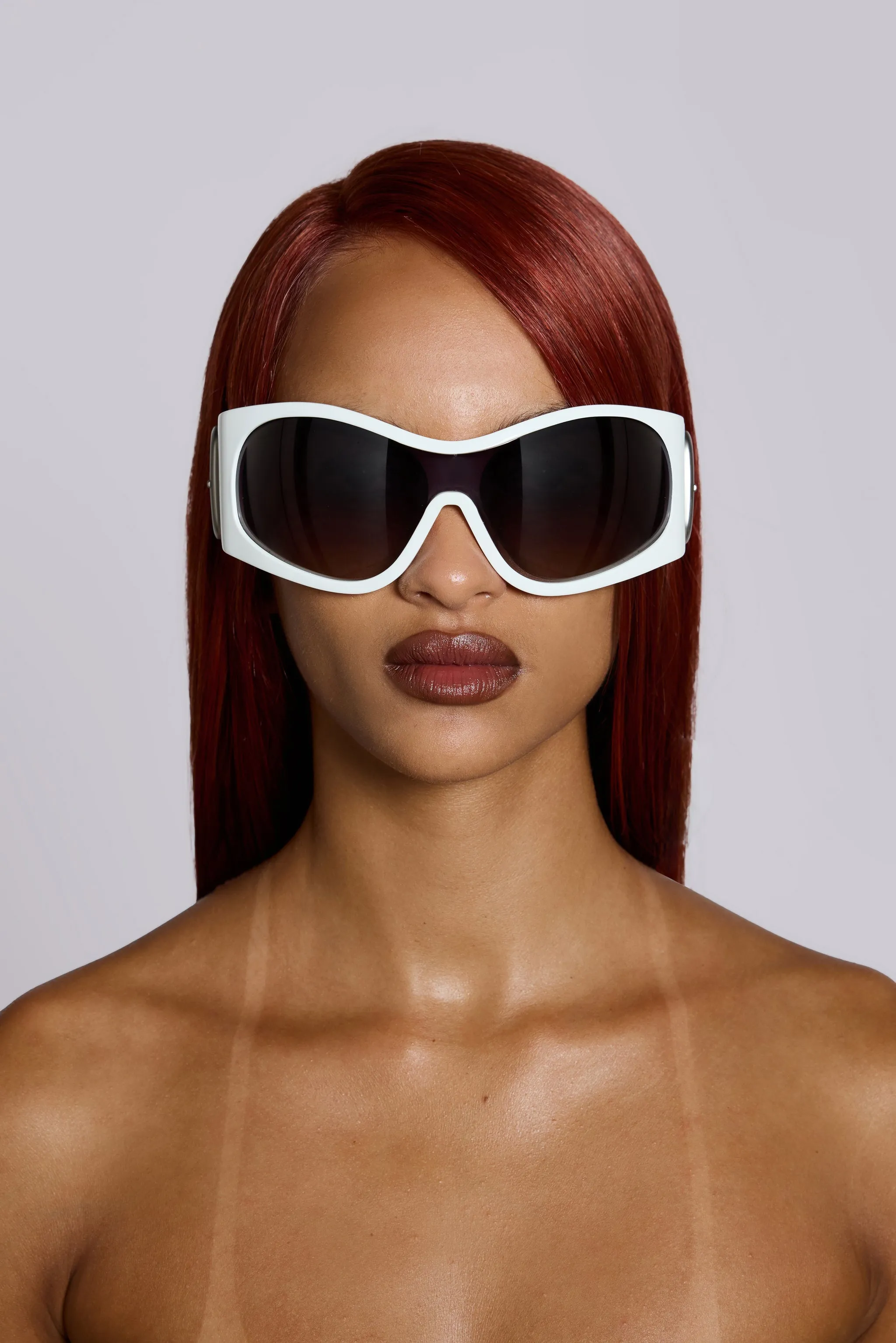 Alva Sunglasses in White sold by Jaded London product image thumbnail 3