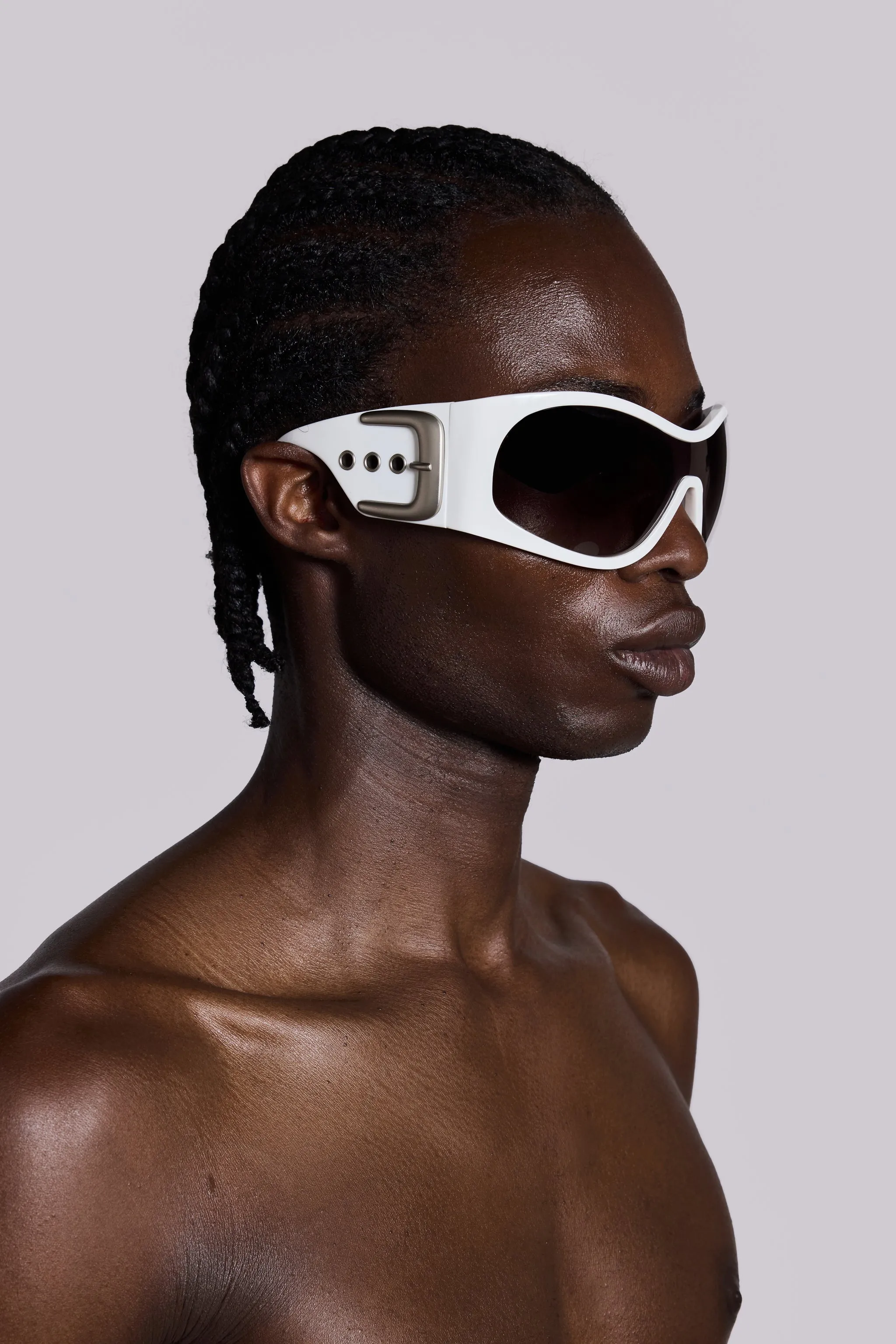 Alva Sunglasses in White sold by Jaded London product image thumbnail 3