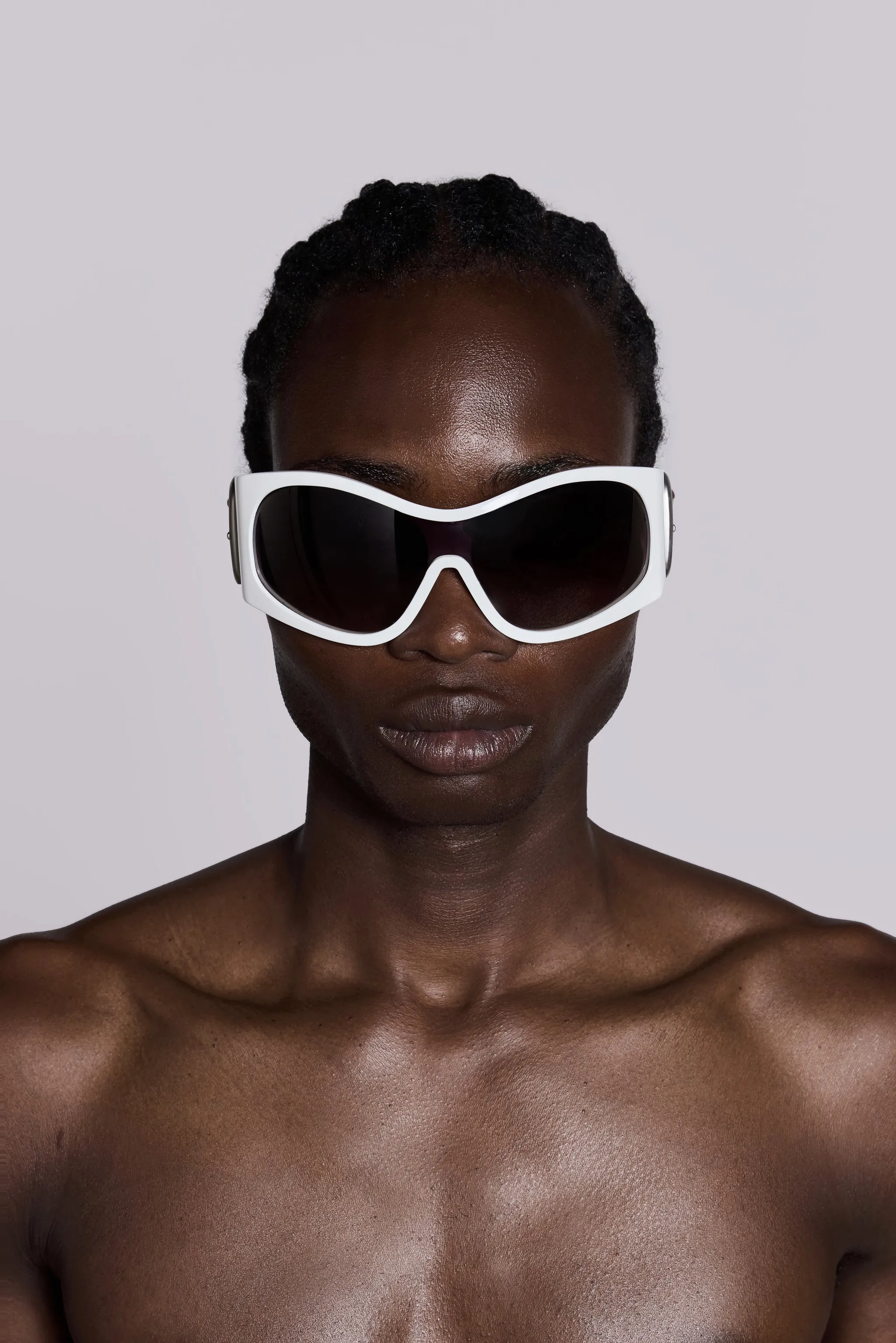 Alva Sunglasses in White sold by Jaded London