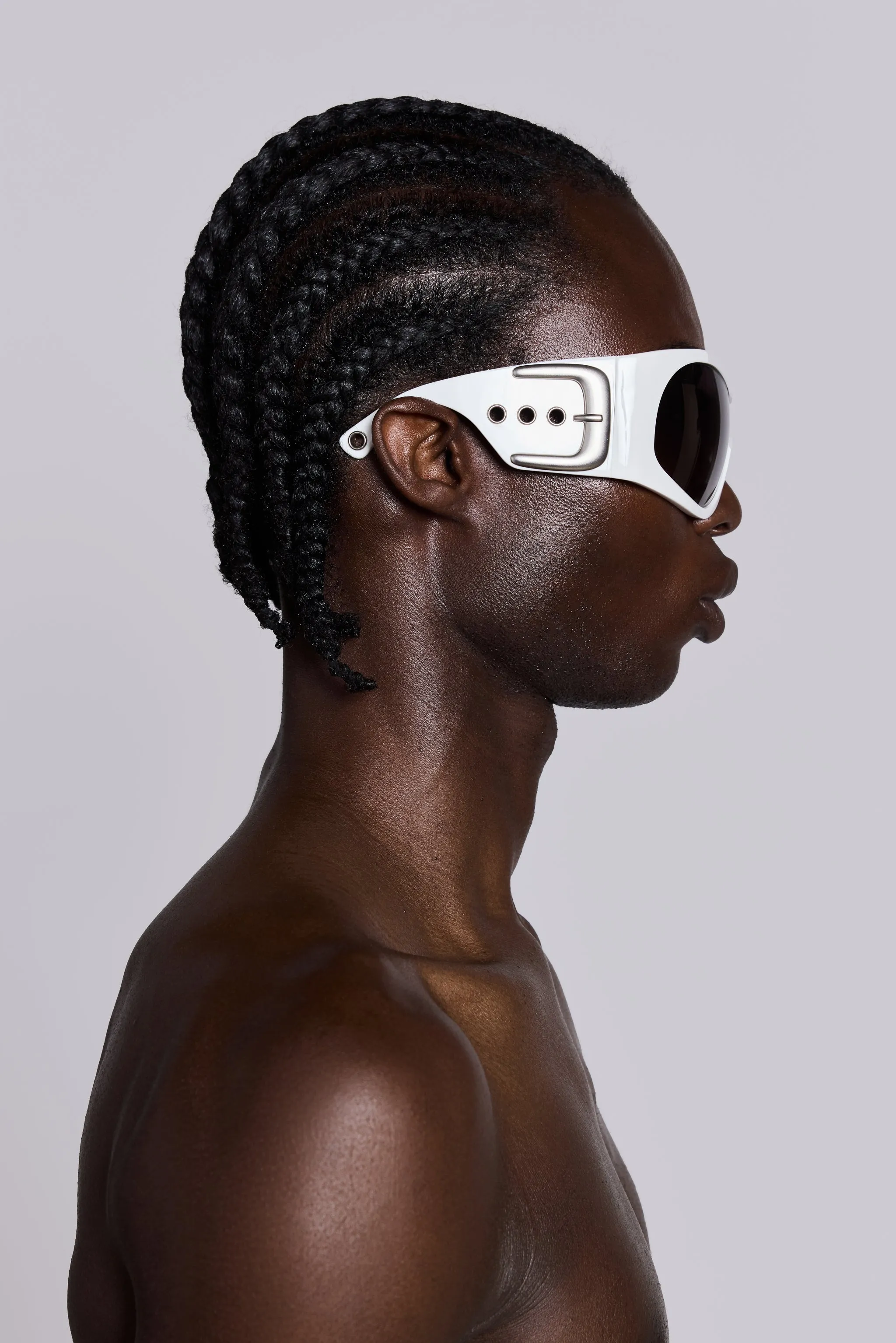 Alva Sunglasses in White sold by Jaded London product image thumbnail 4