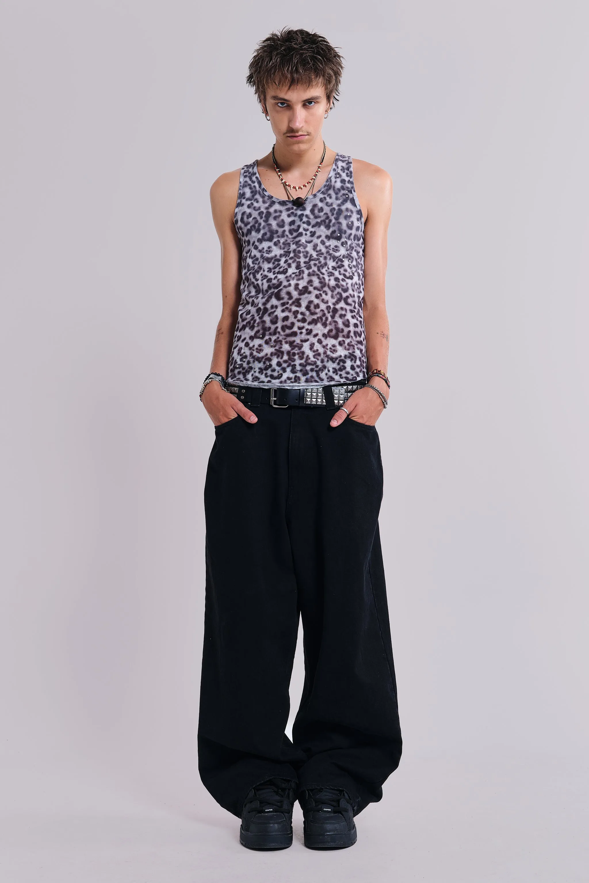 Airbrush Leopard Vest sold by Jaded London product image thumbnail 3