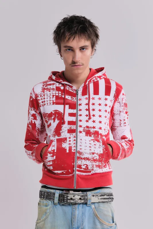 Jaded London Grey Marl 'God' Mini Monster Hoodie | Parallel