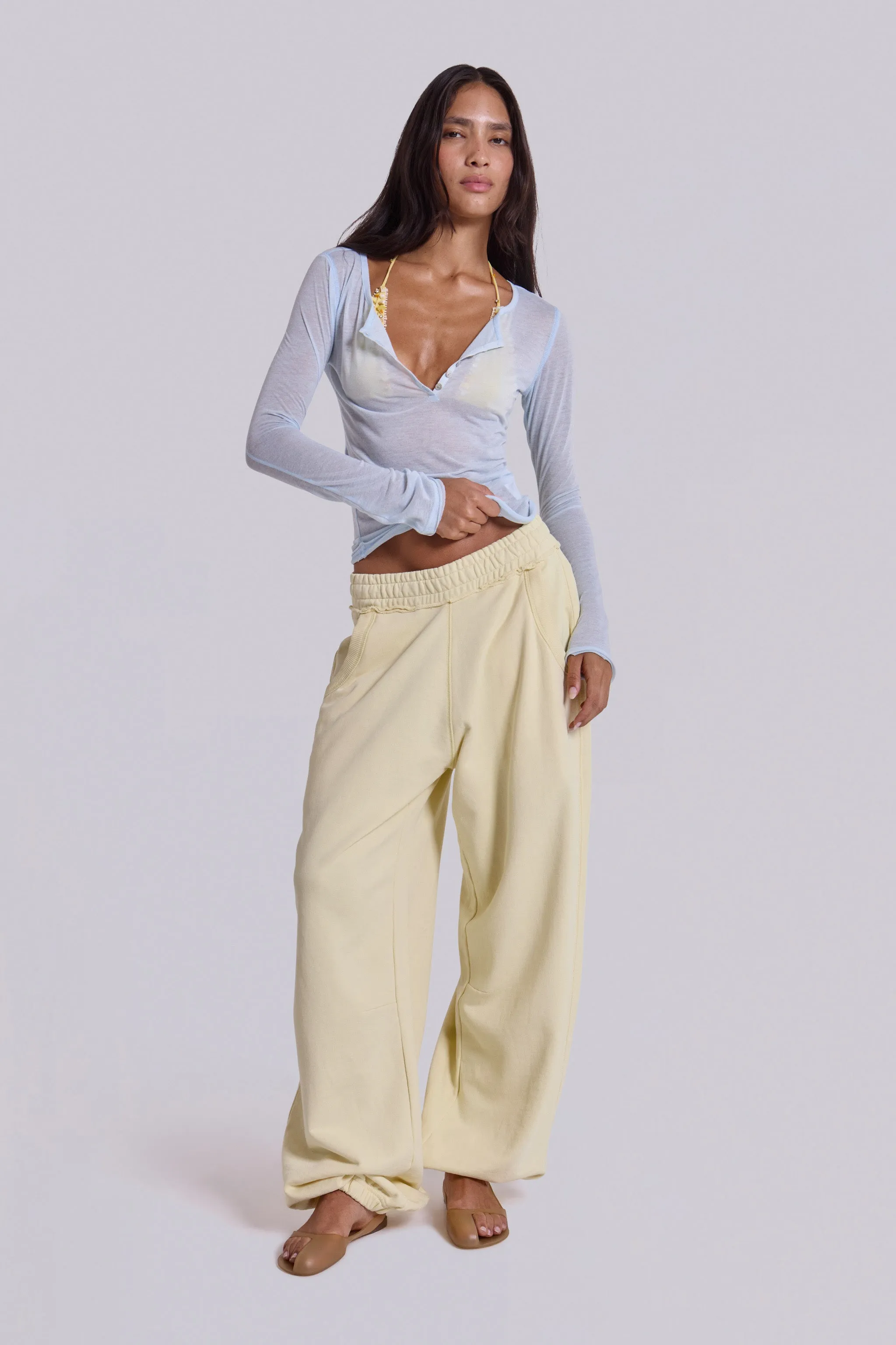 Custard Cuffed Baggy Monster Joggers sold by Jaded London product image thumbnail 2